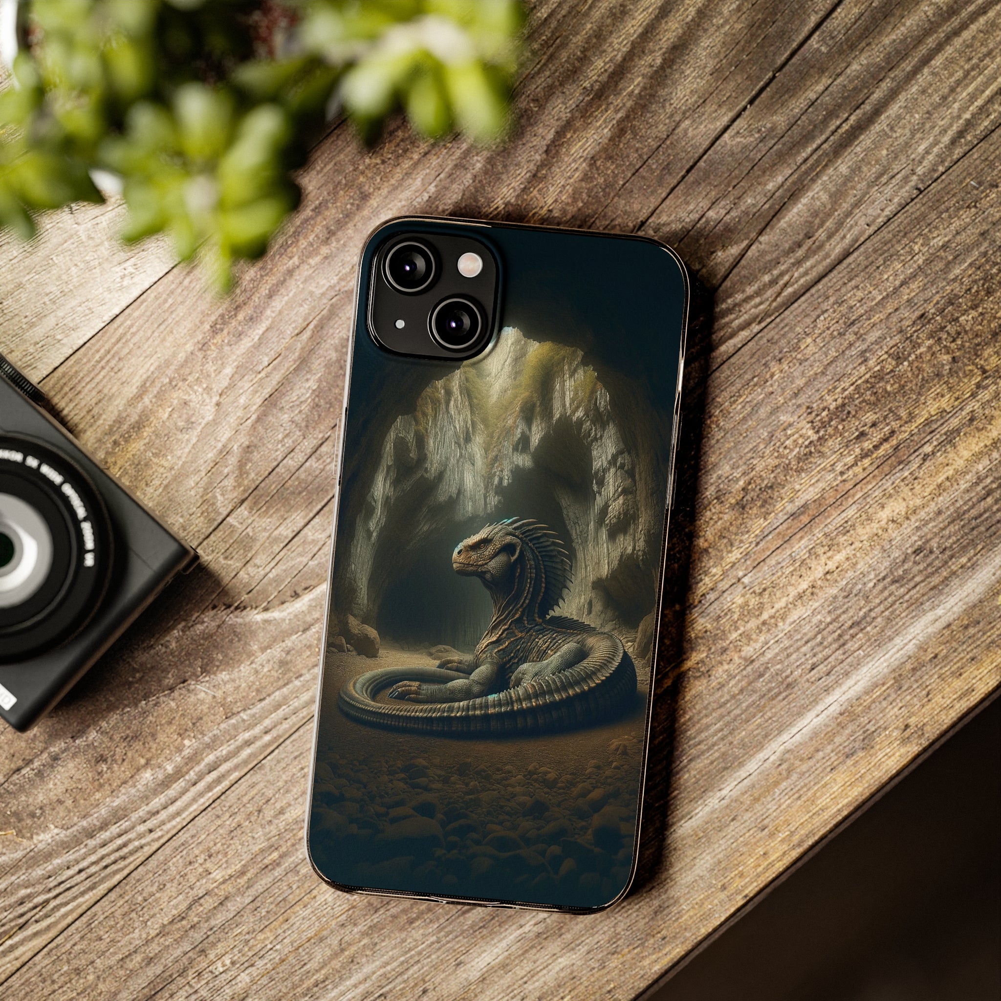 Basilisk in a cave - Soft Phone Case