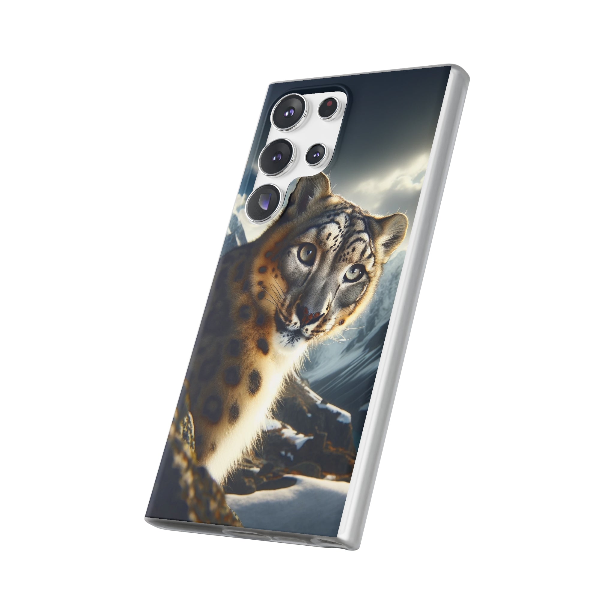 Curious Snow leopard - Flexi Case (Samsung only)