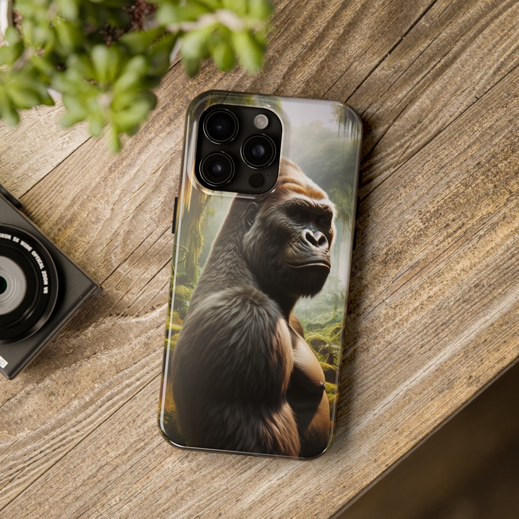 Curious gorilla - Tough Phone Case