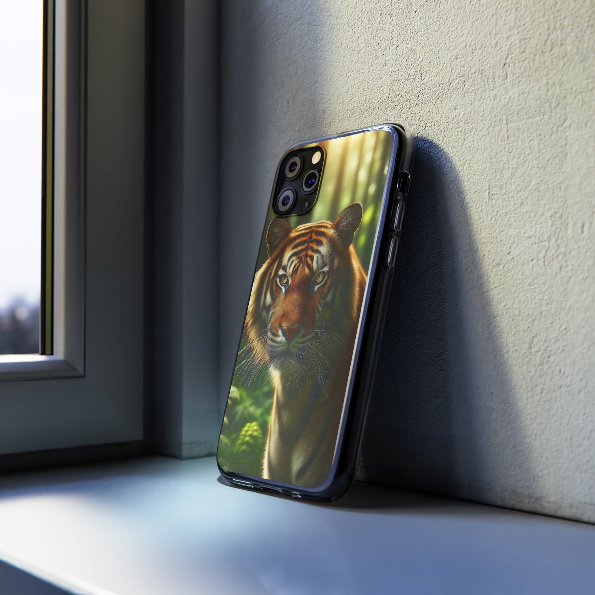 Curious Tiger - Soft Phone Case