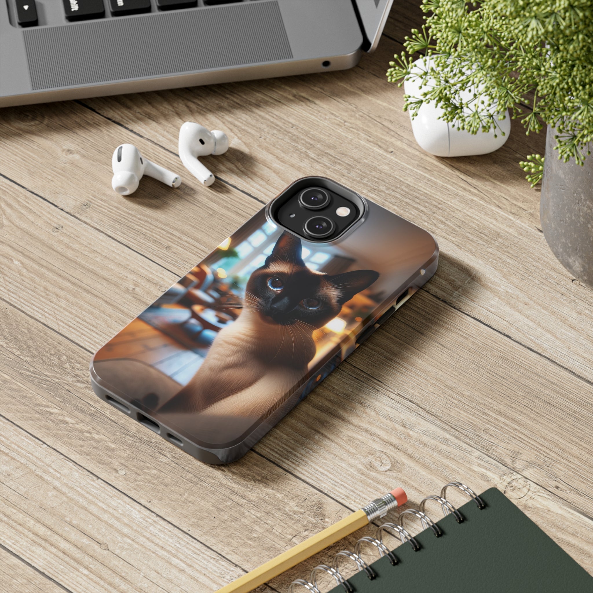 Curious cat - Tough Phone Case