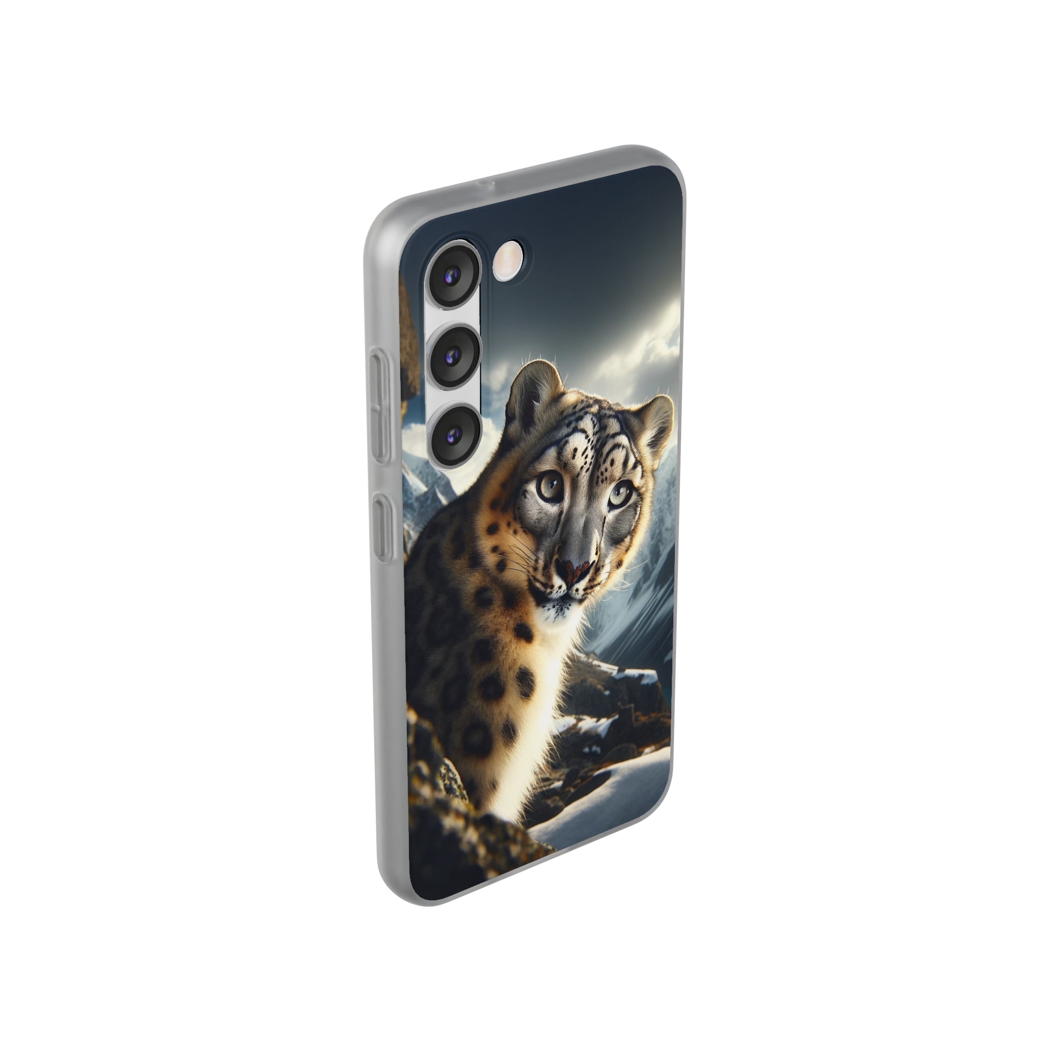 Curious Snow leopard - Flexi Case (Samsung only)