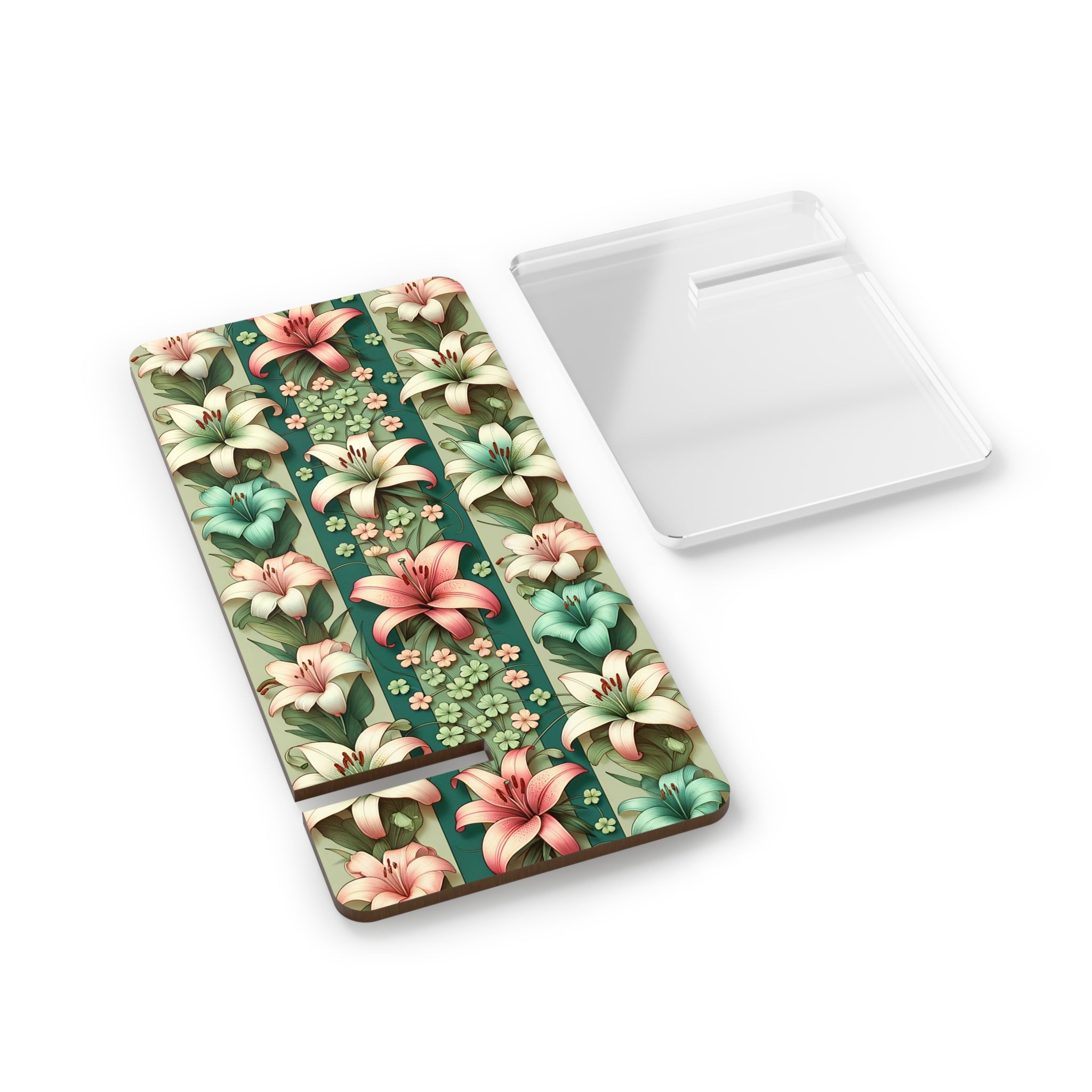 Lilies pattern with green - Smartphone Stand