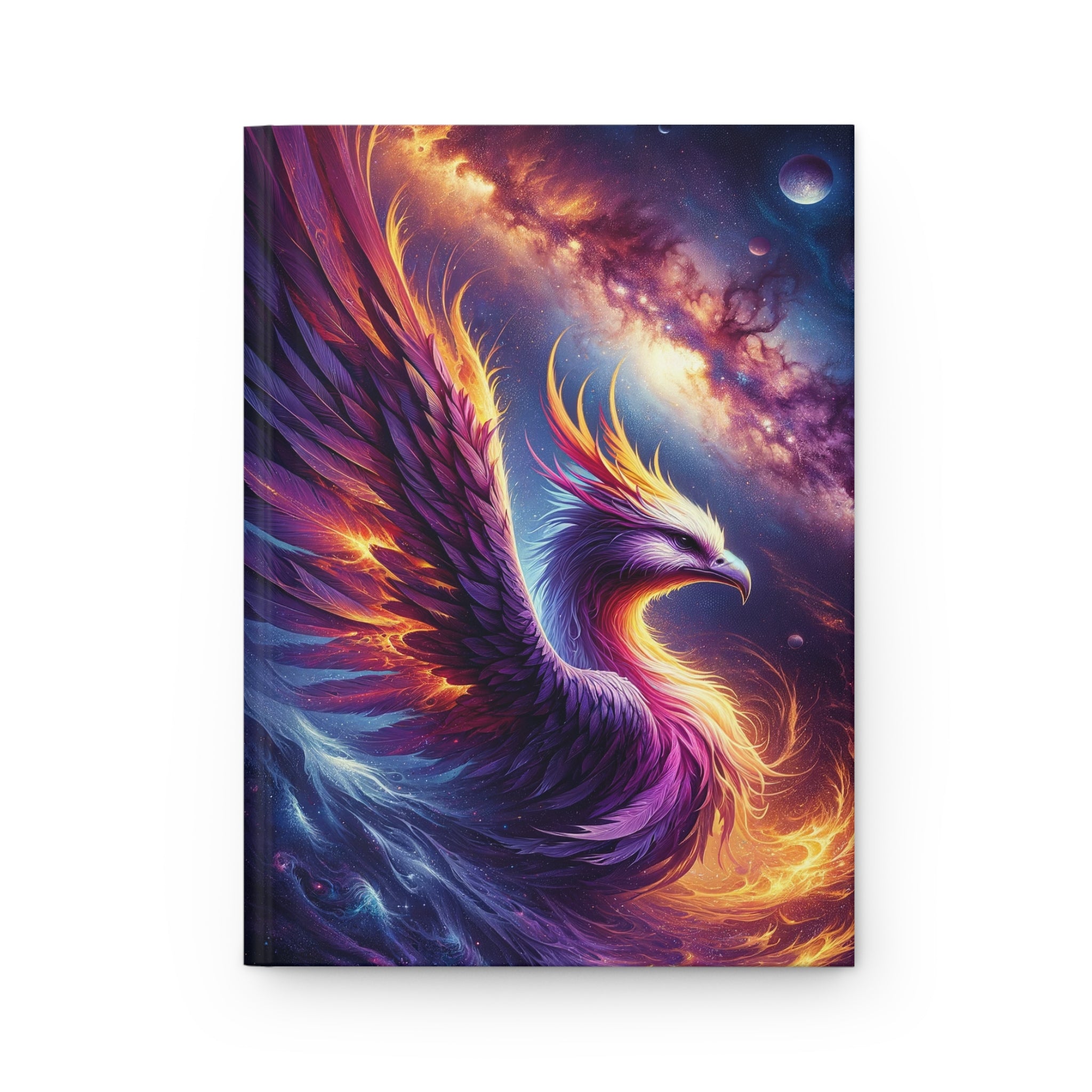 Purple Phoenix - Hardcover Notebook