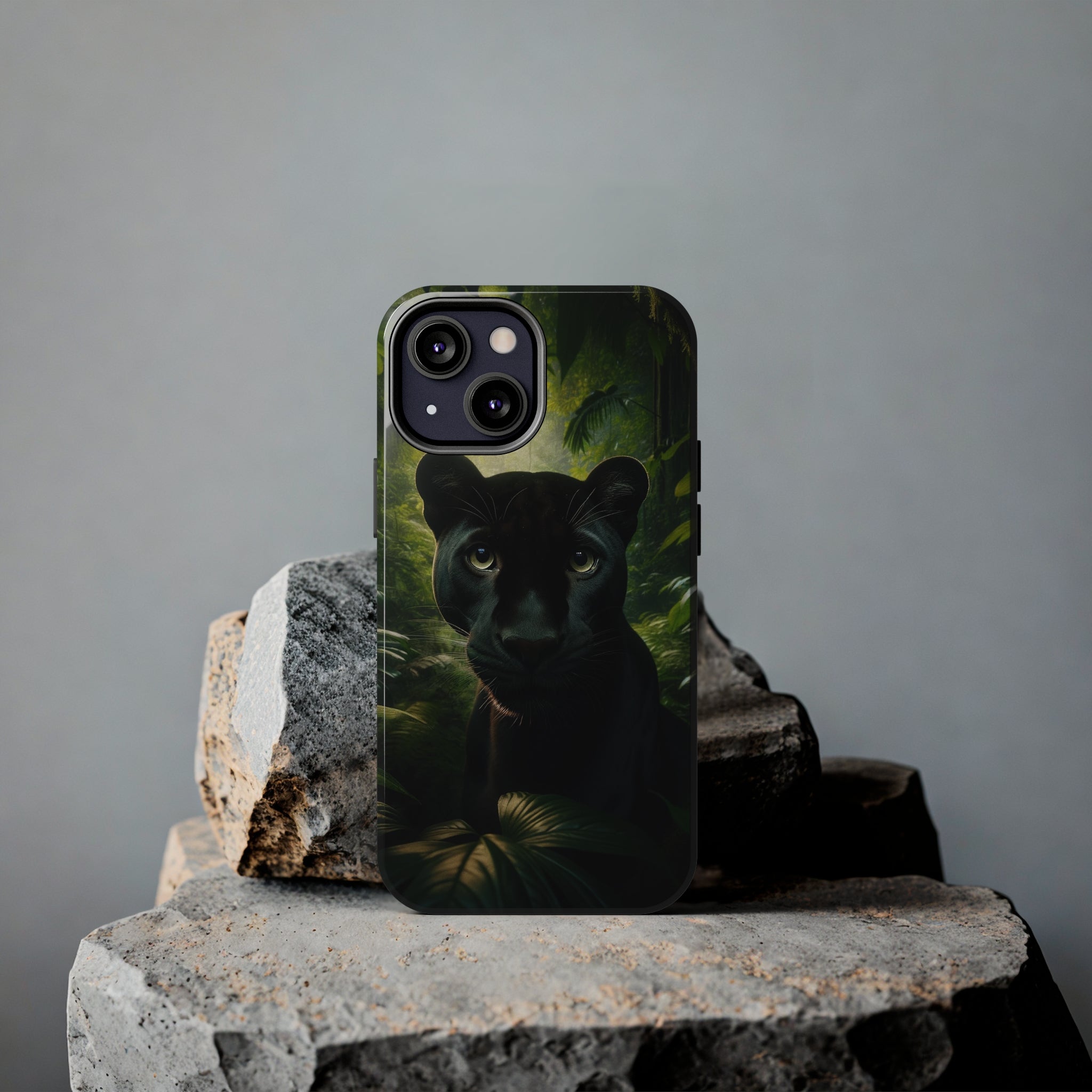 Curious black panther - Tough Phone Case