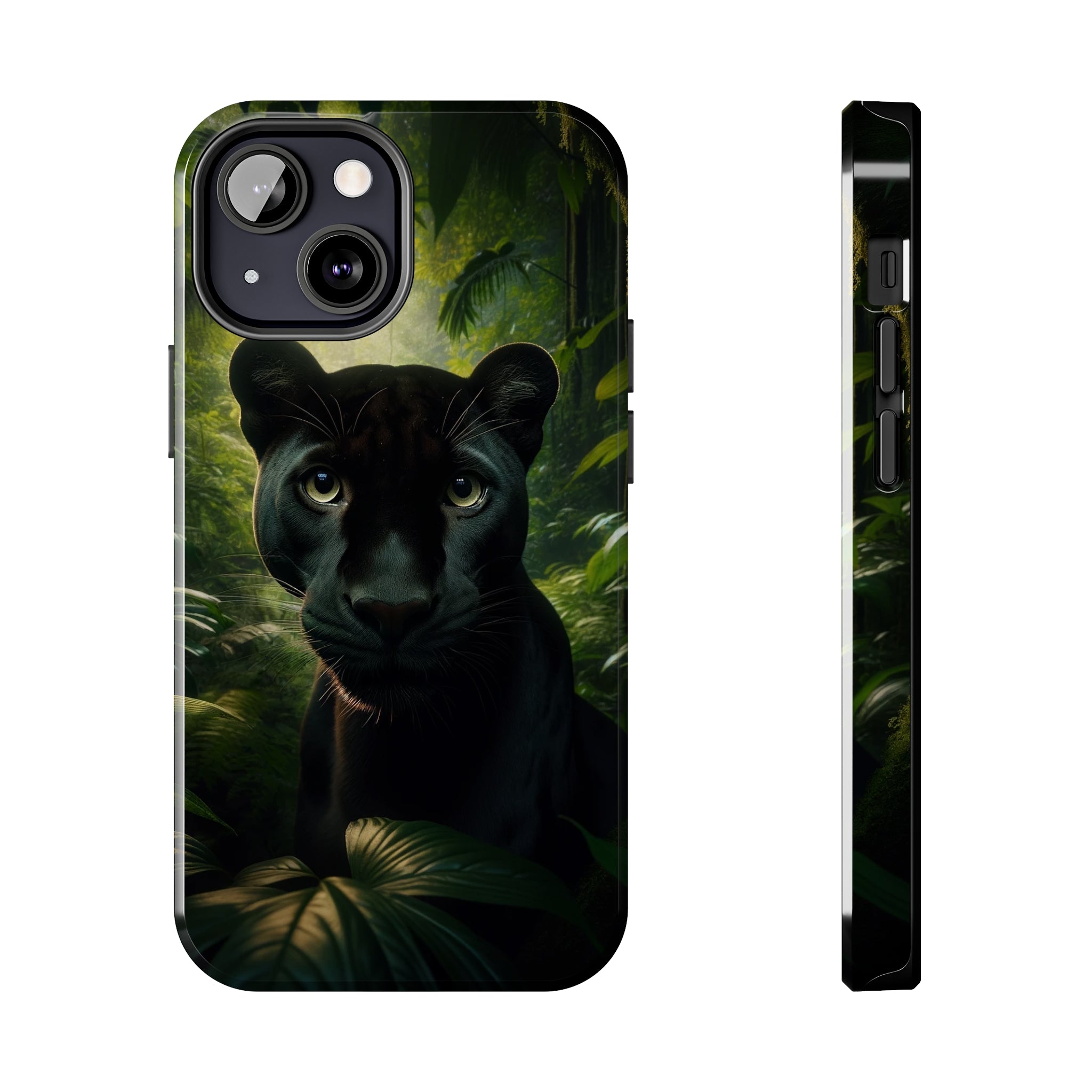 Curious black panther - Tough Phone Case