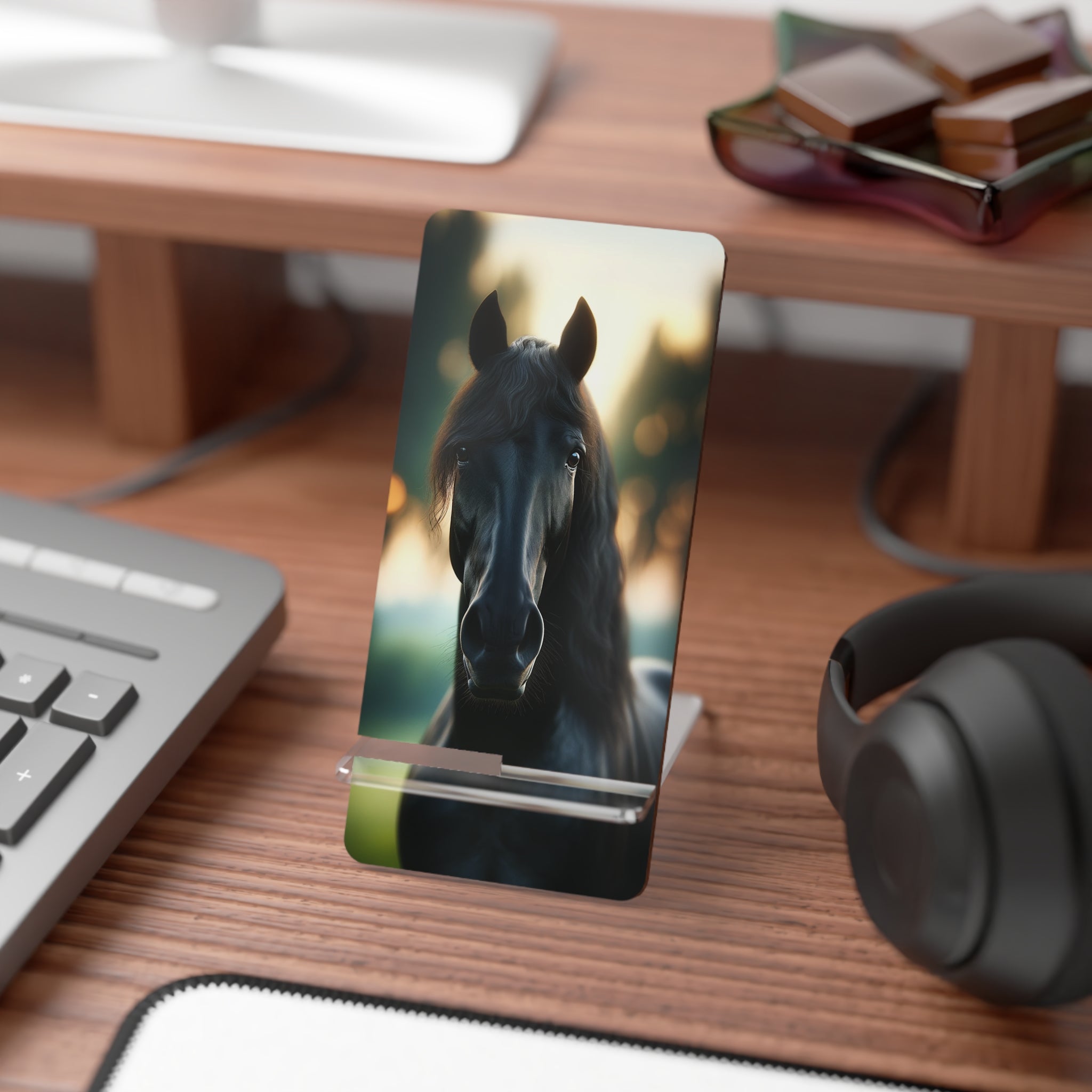 Black horse - Smartphone Stand