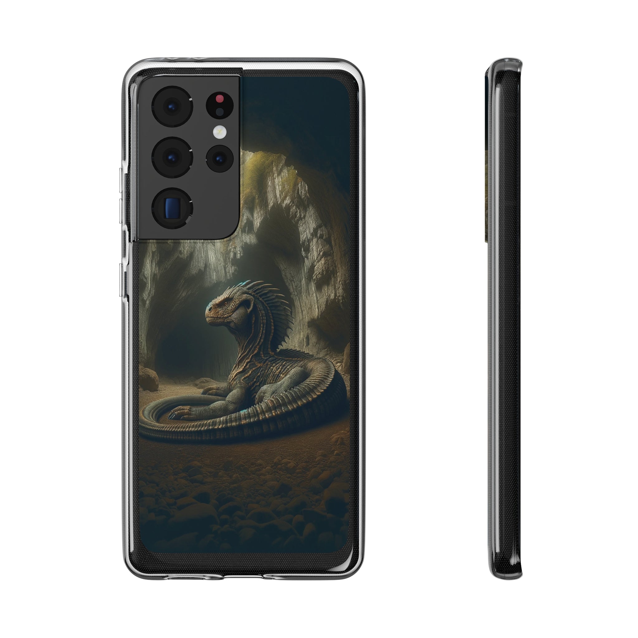 Basilisk in a cave - Soft Phone Case