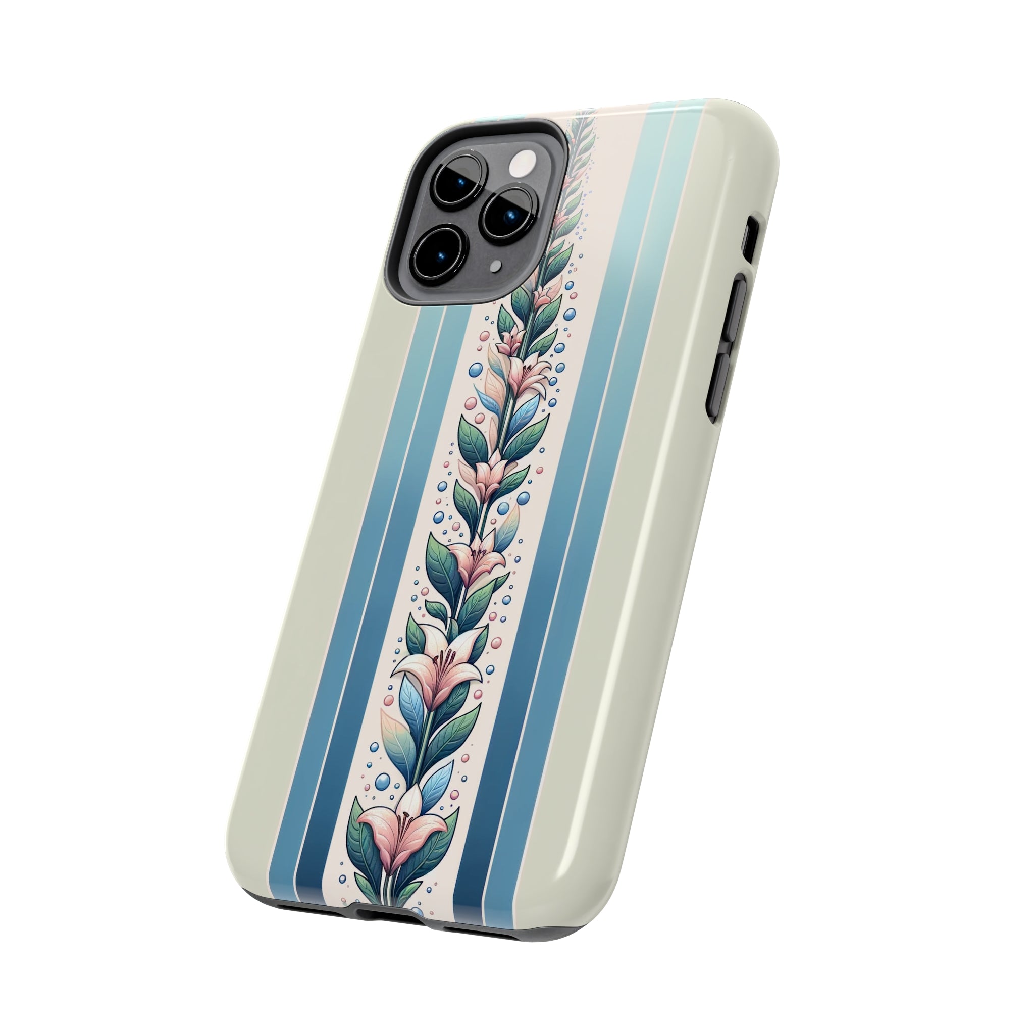 Lilies and leaves - Tough Phone Case