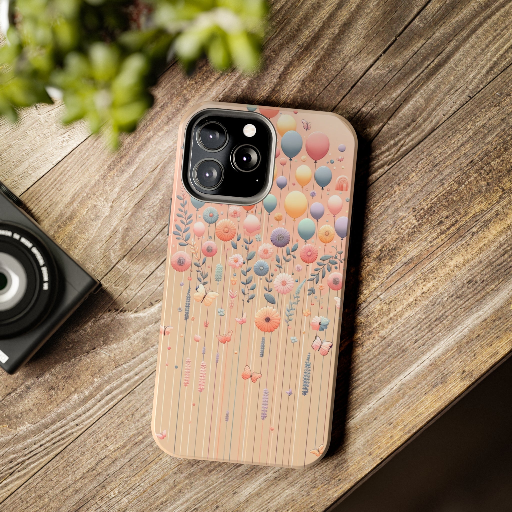 Balloons and flowers - Tough Phone Case