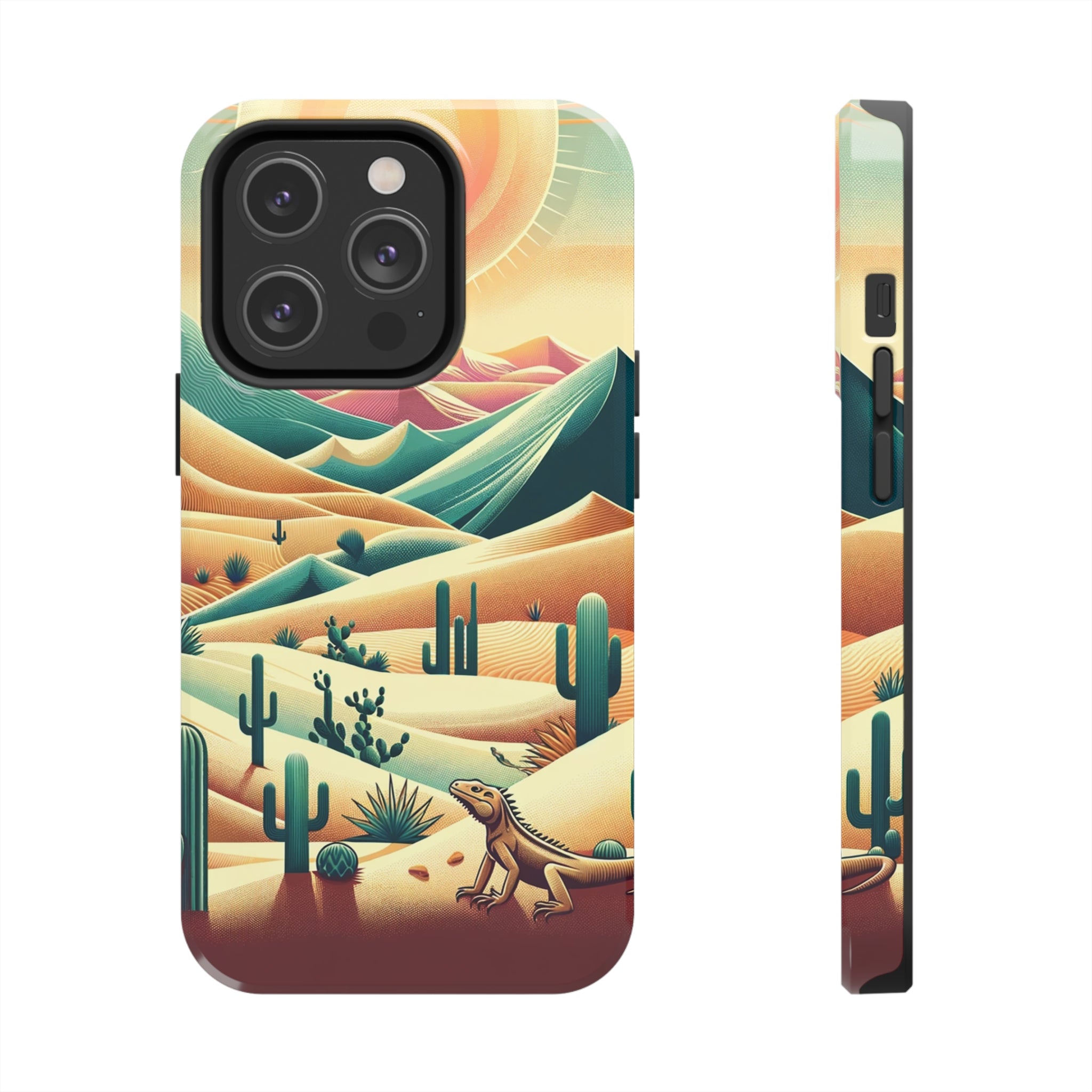 Iguana in the desert - Tough Phone Case