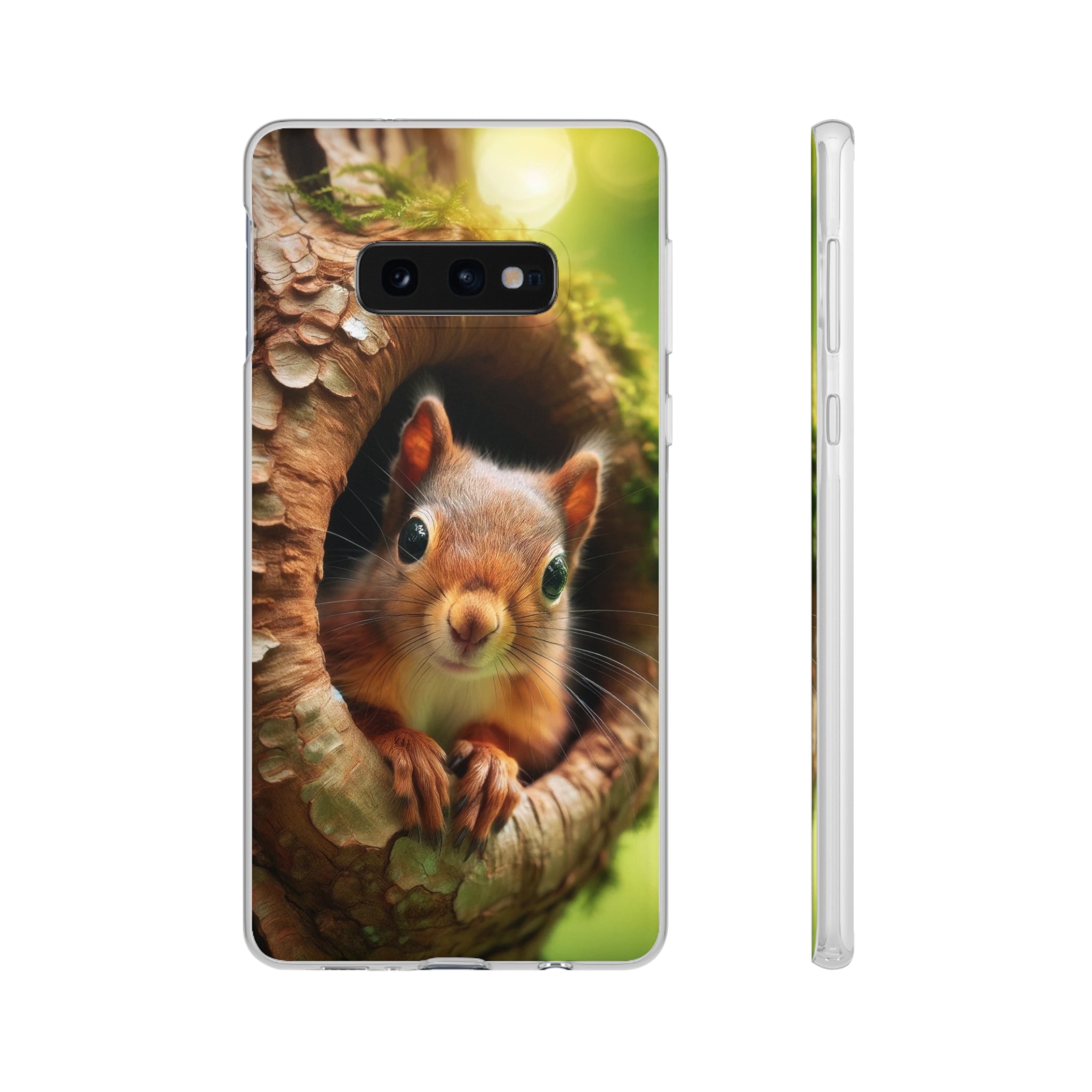 Squirrel in a treehole - Flexi Case (Samsung only)