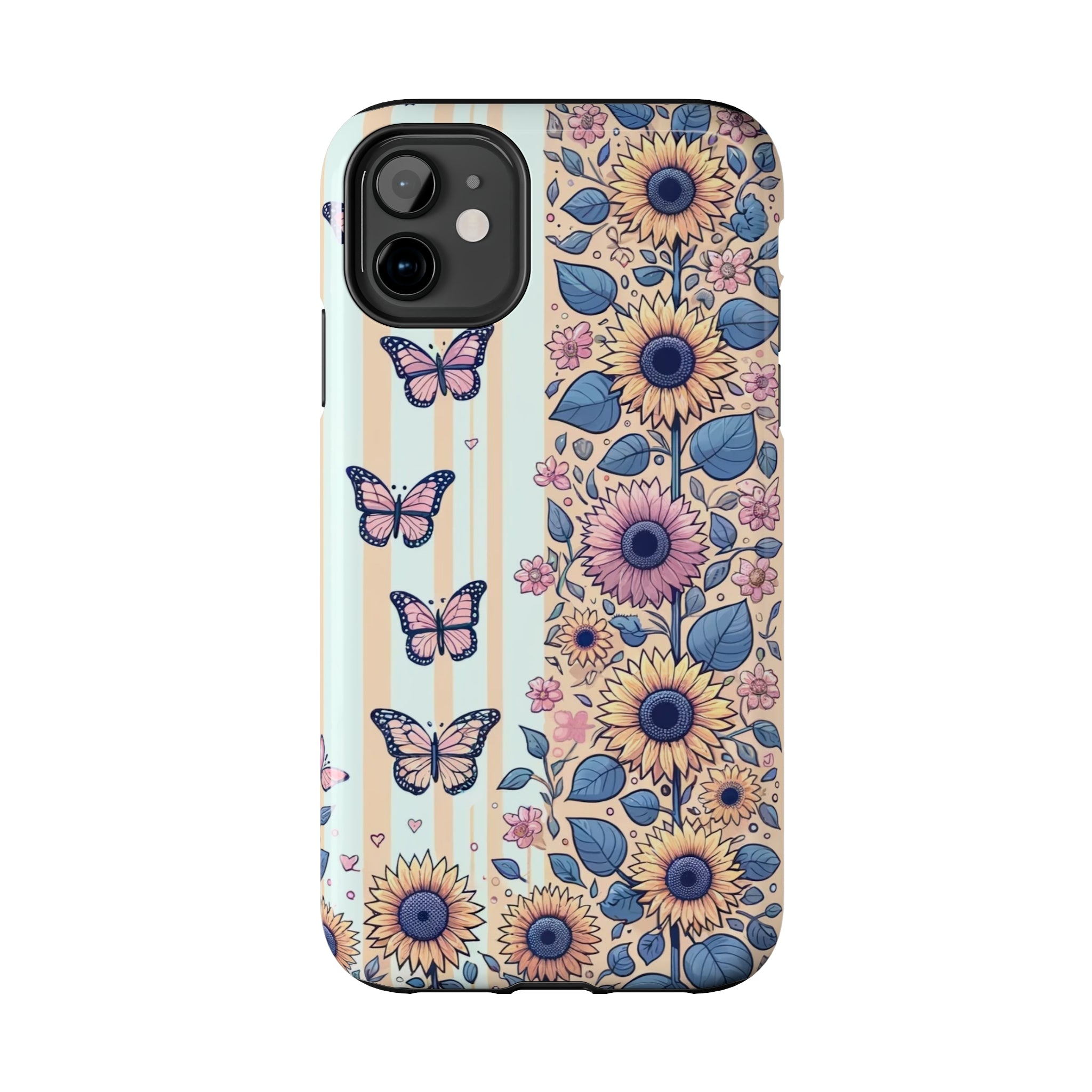 Butterflies and Sunflowers - Tough Phone Case