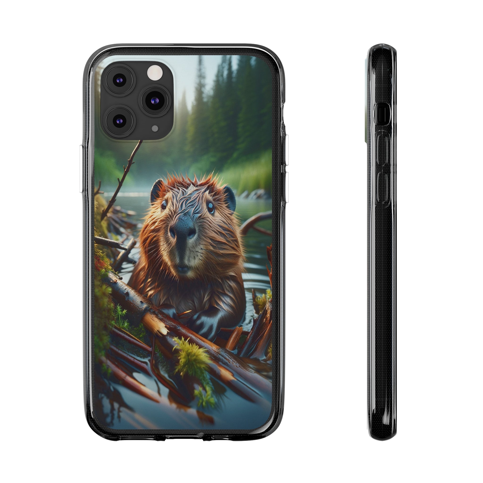 Curious Beaver - Soft Phone Case