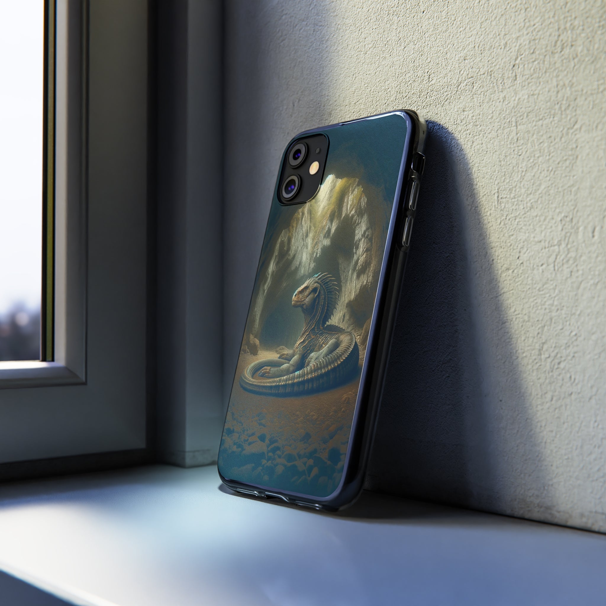 Basilisk in a cave - Soft Phone Case