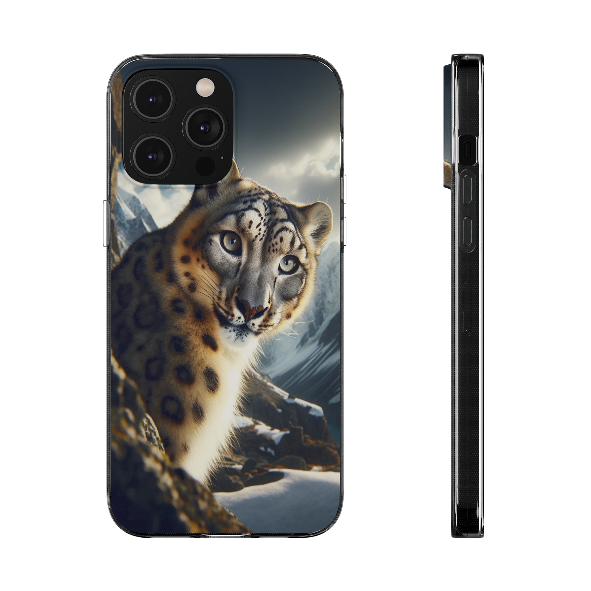 Snow Leopard - Soft Phone Case