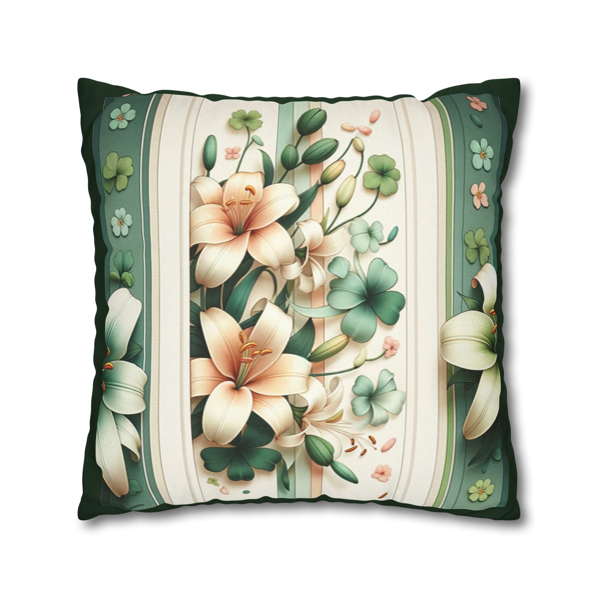 Lilies 2 - Polyester Square Pillowcase