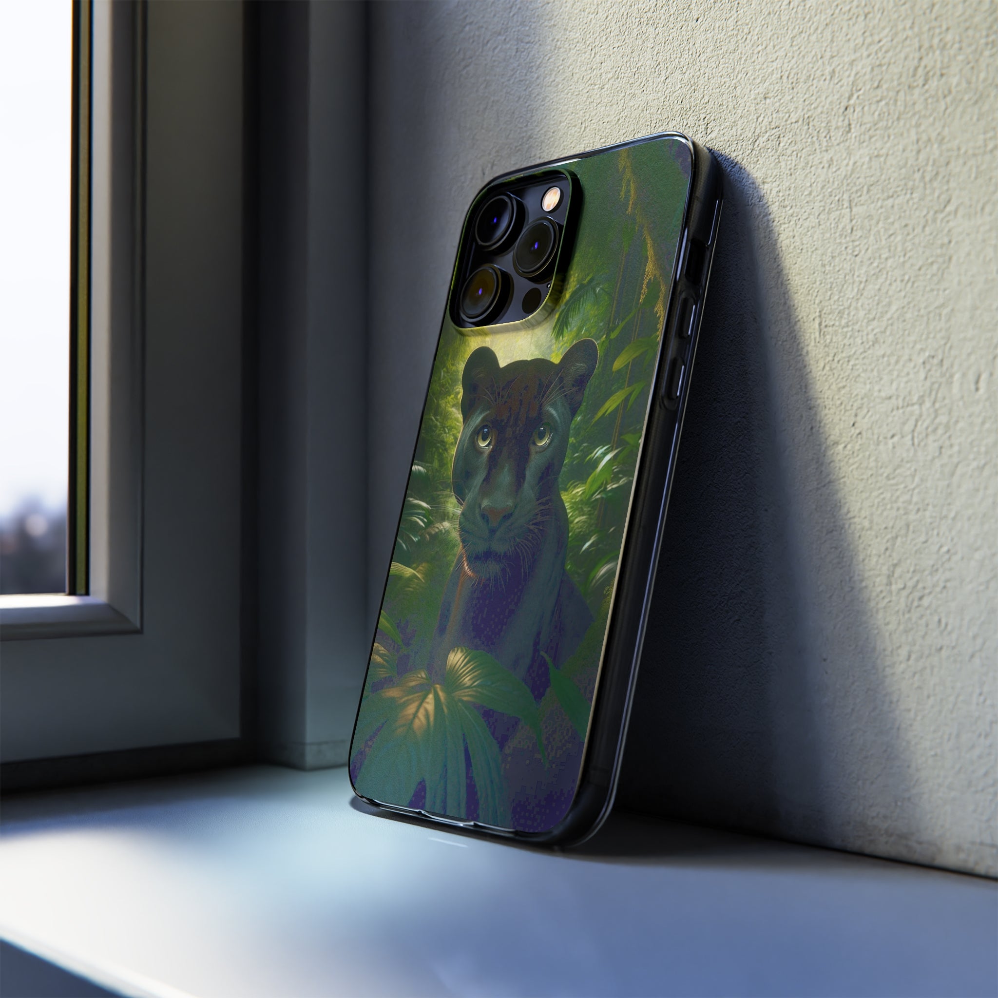 Curious Panther - Soft Phone Case