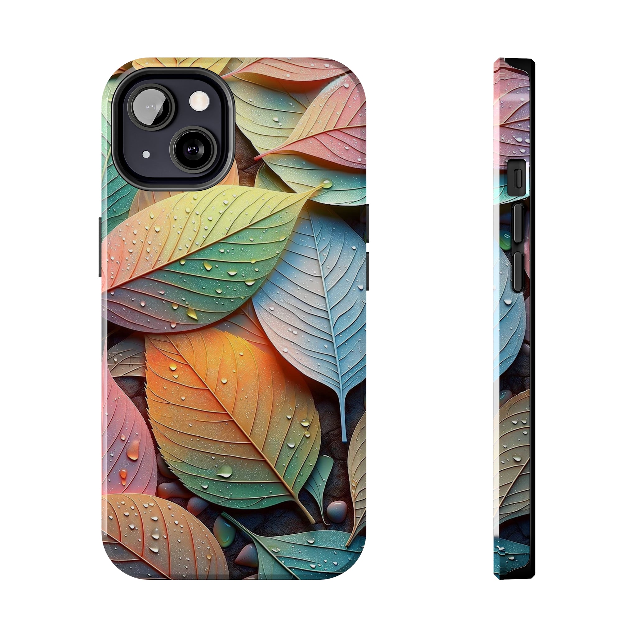 Pastel coloured leaves - Tough Phone Case