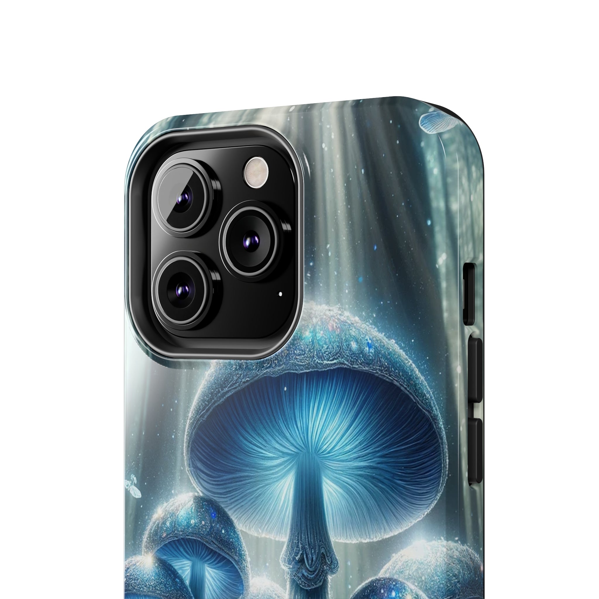 Light blue mushrooms - Tough Phone Case