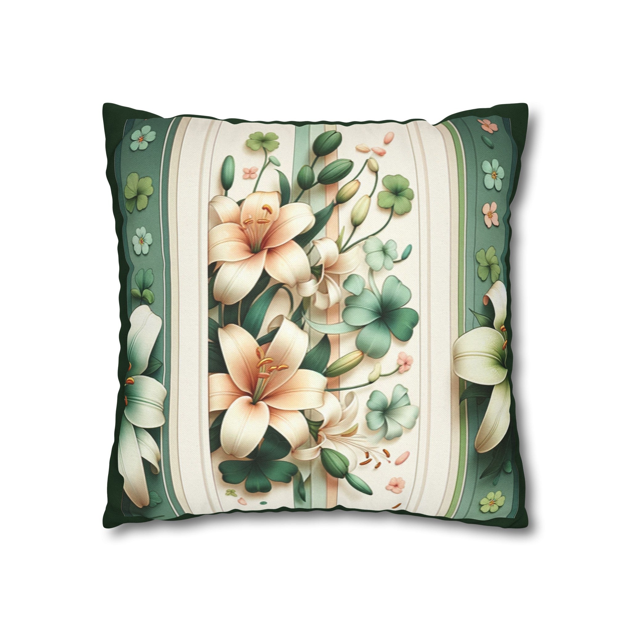 Lilies 2 - Polyester Square Pillowcase