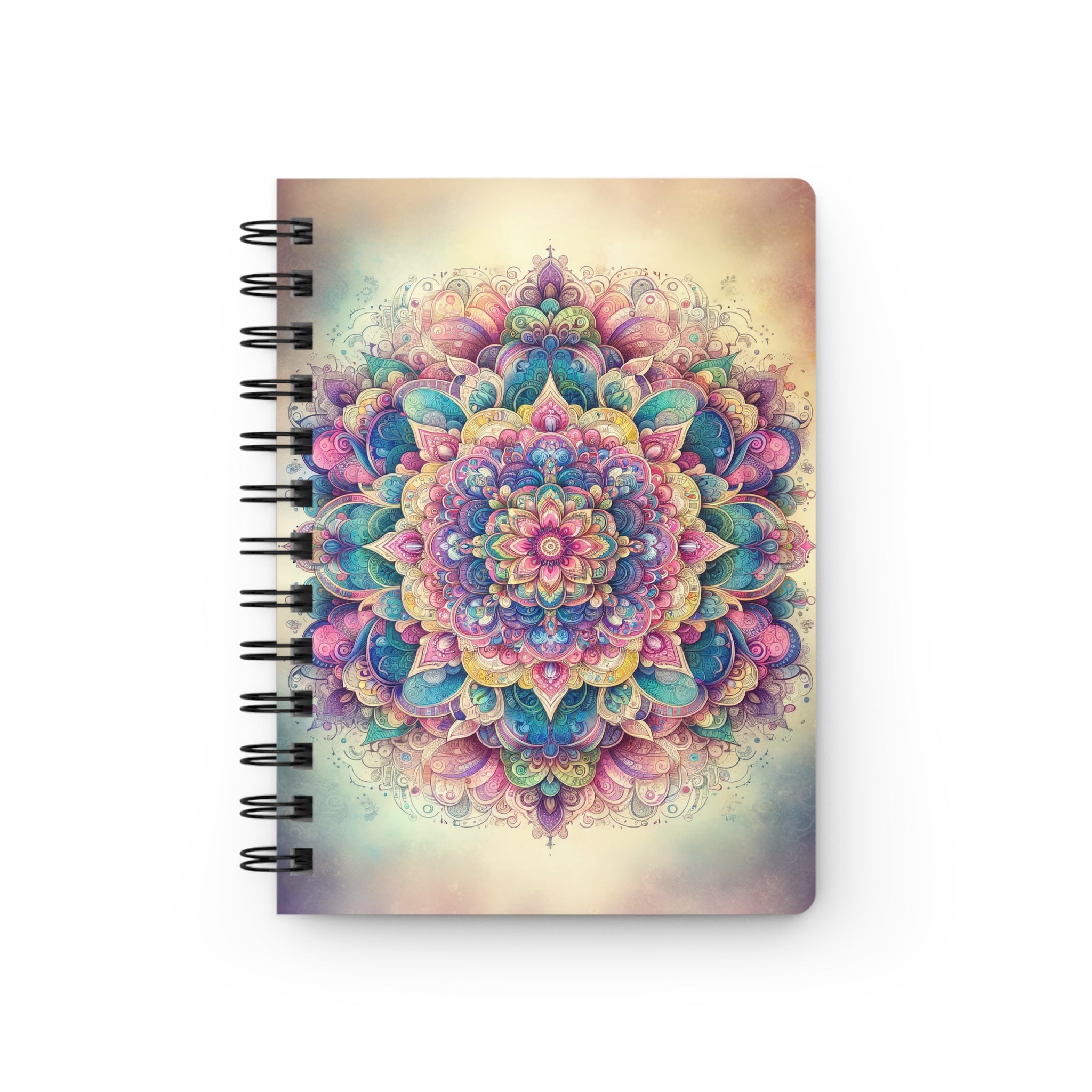 Pastel Mandala - Spiral Notebook