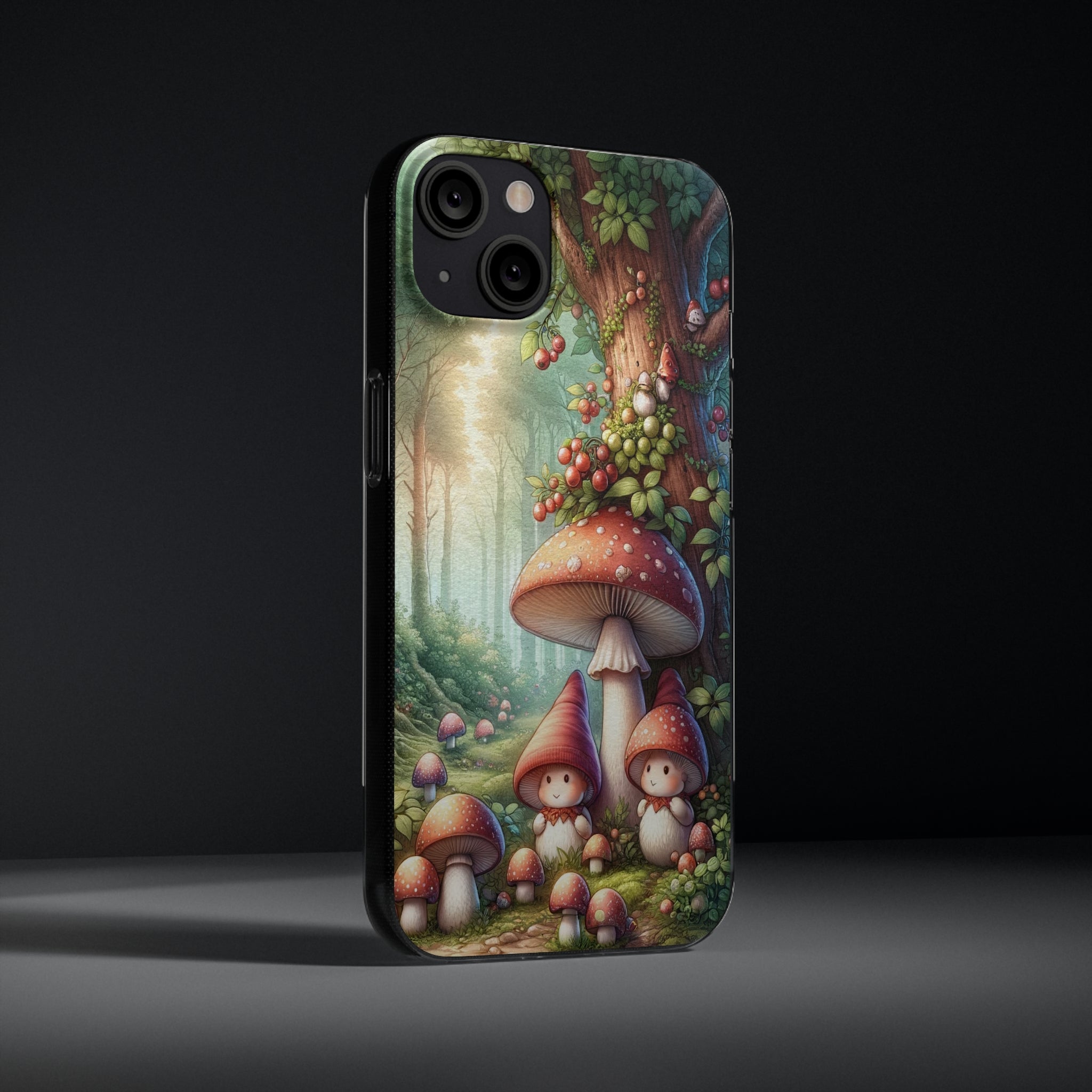 Gnomes and mushrooms - Soft Phone Case