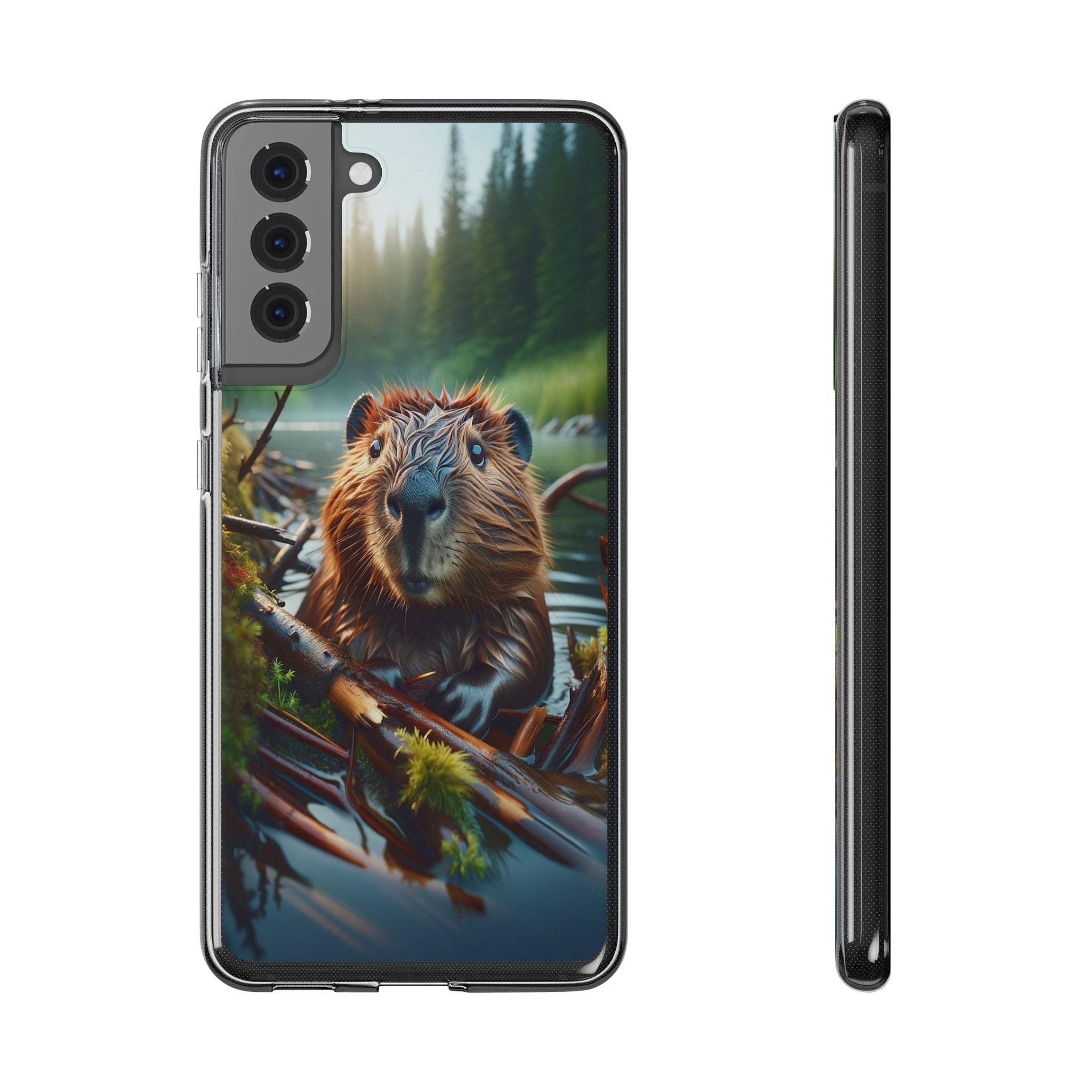 Curious Beaver - Soft Phone Case