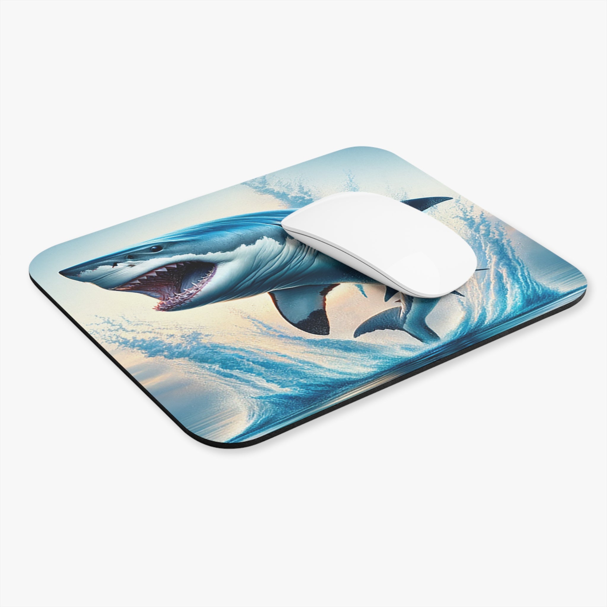 Shark jumping out of the water - Mouse Pad (Rectangle)