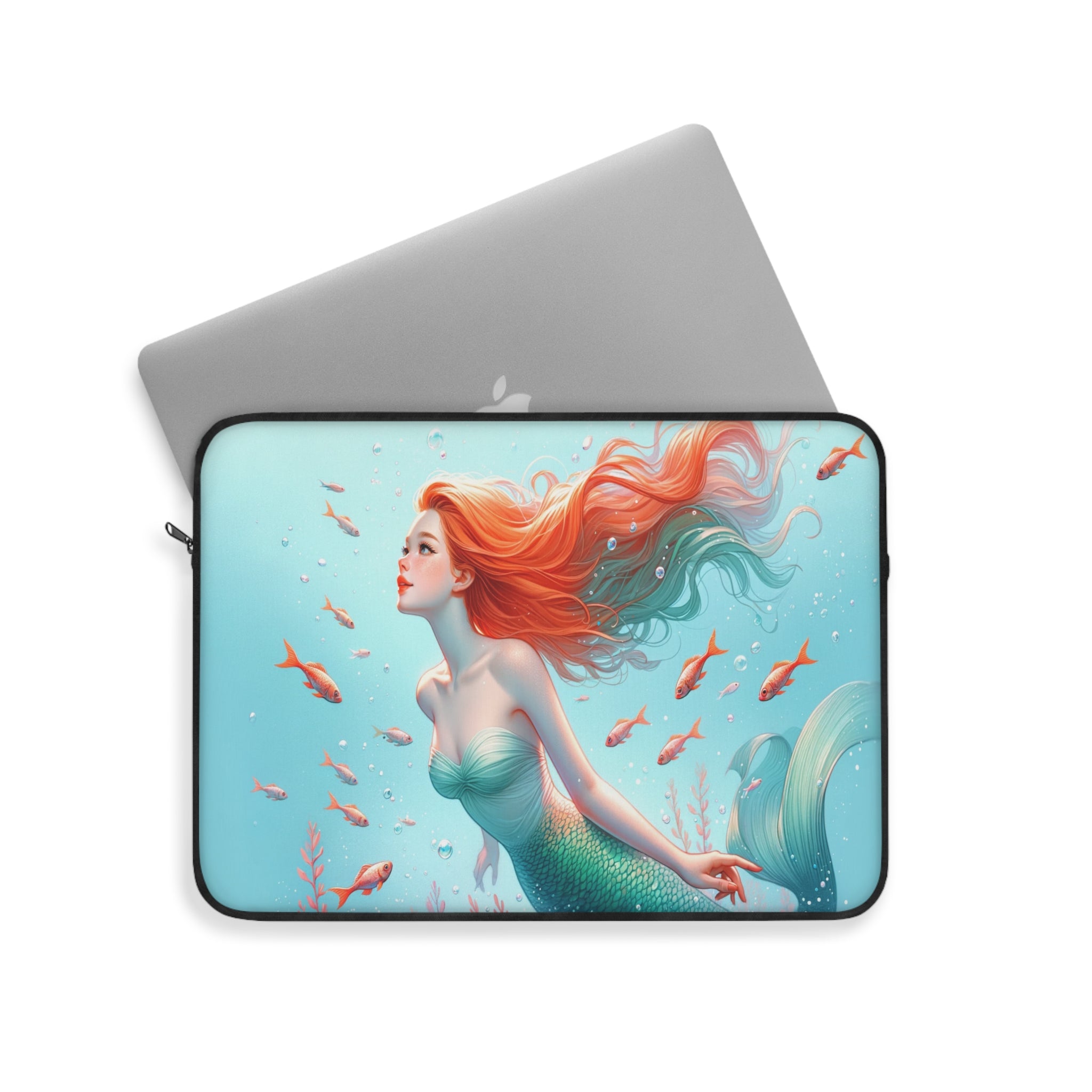 Red Haired mermaid - Laptop Sleeve