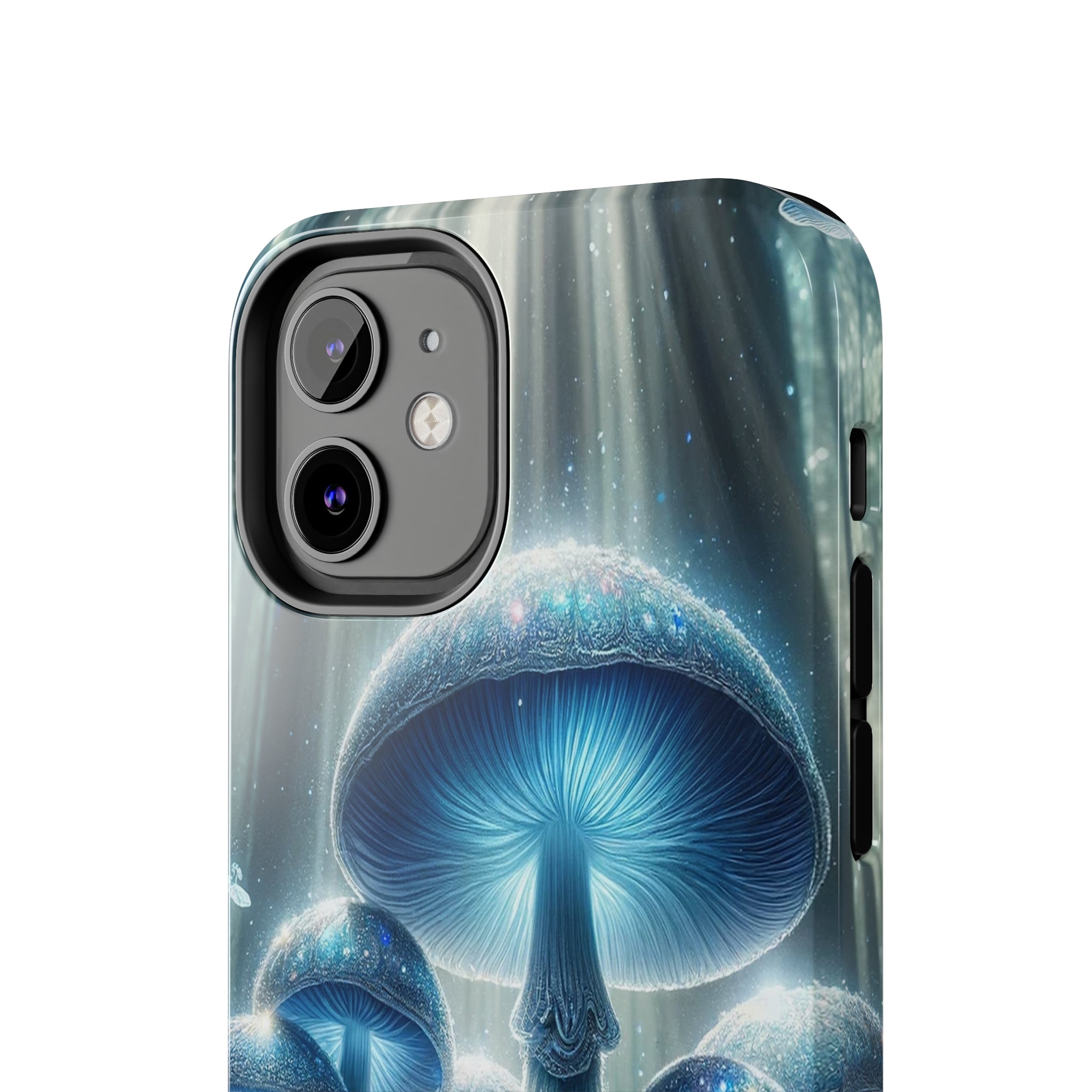 Light blue mushrooms - Tough Phone Case