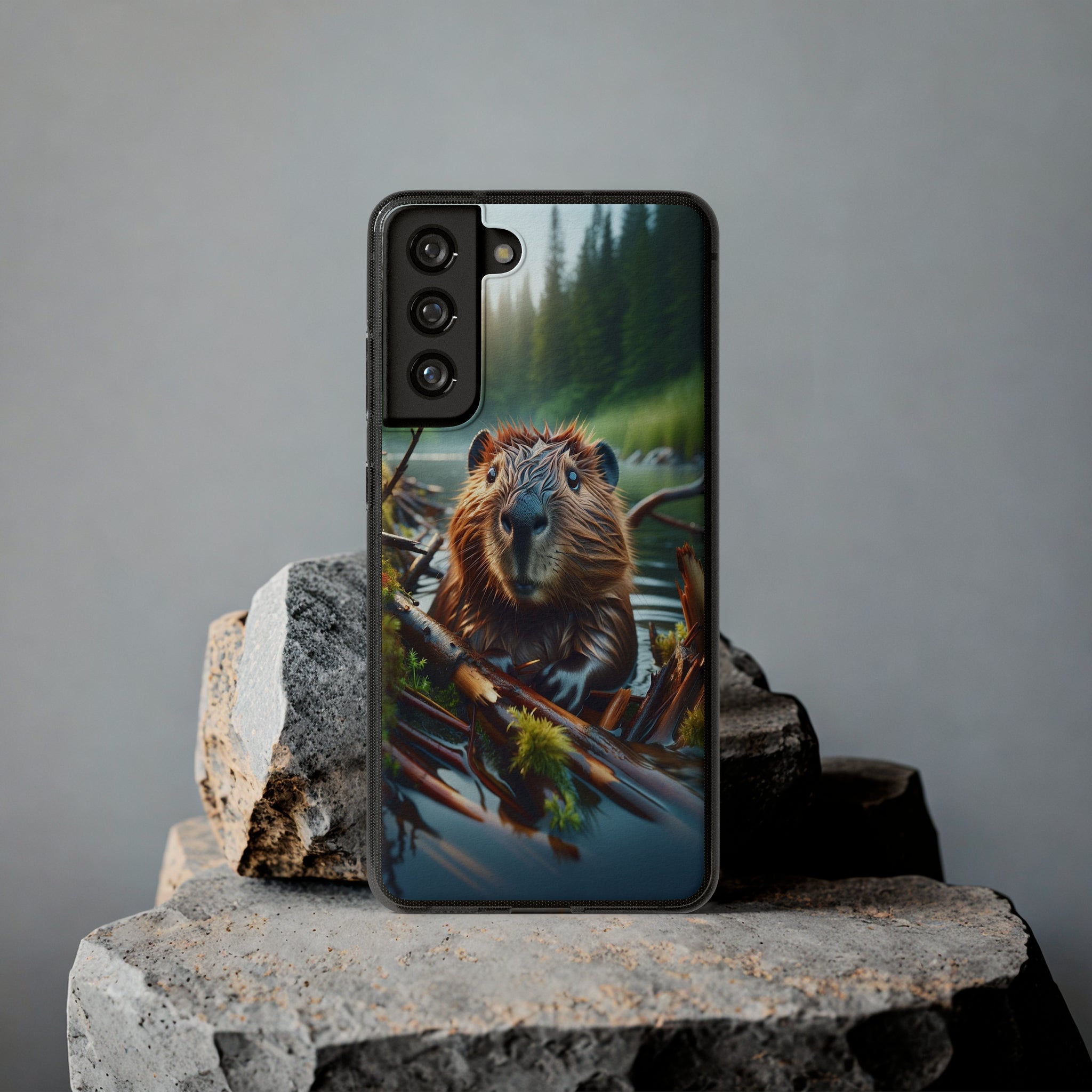 Curious Beaver - Soft Phone Case