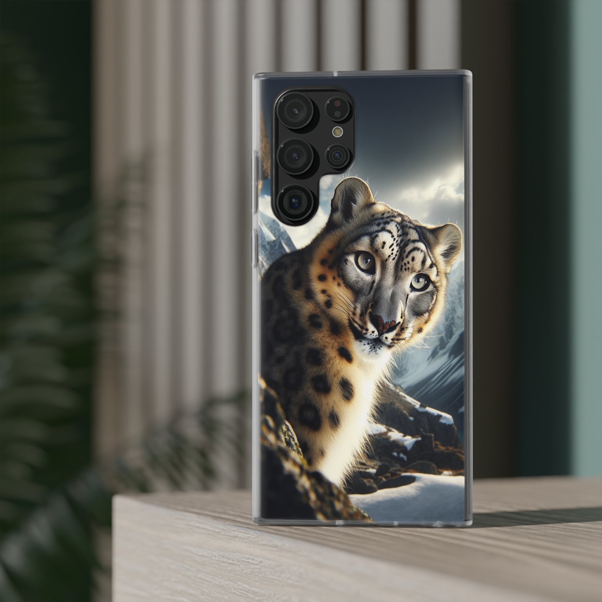 Curious Snow leopard - Flexi Case (Samsung only)