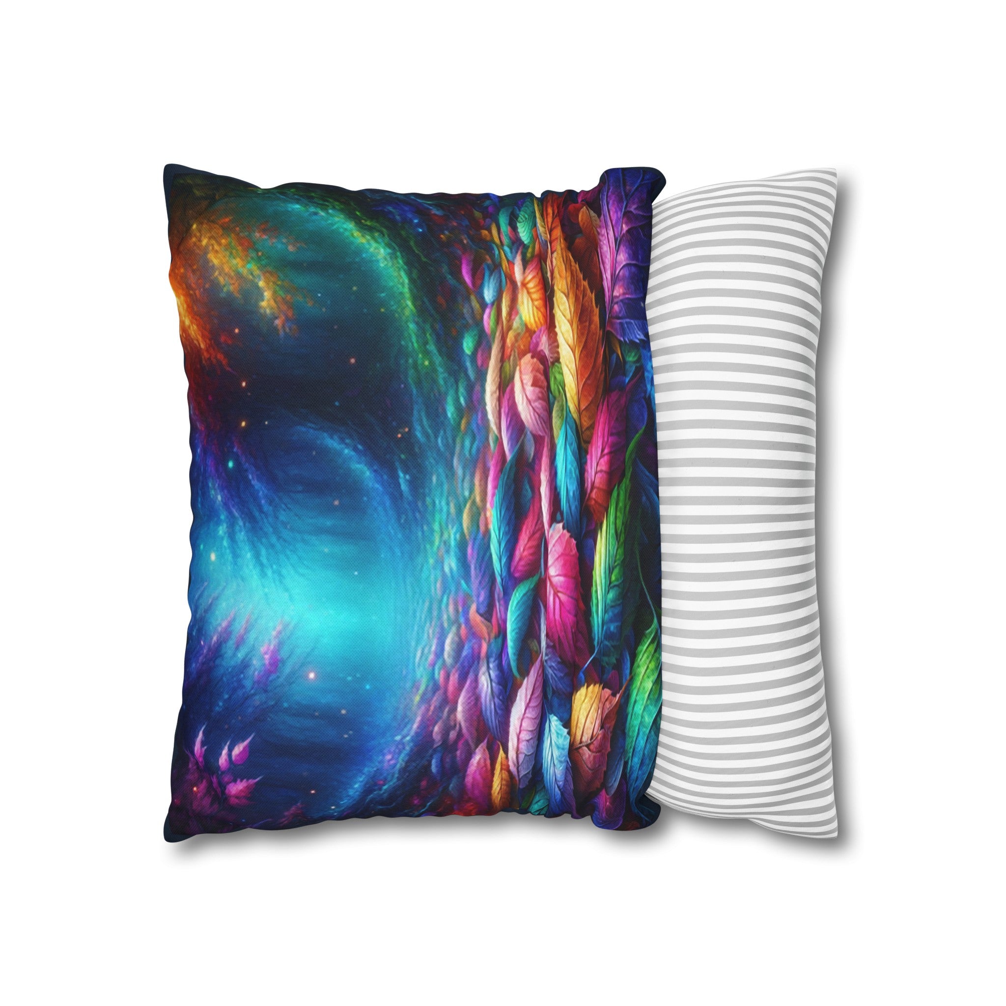 Magical Leaves 1 -  Polyester Square Pillowcase