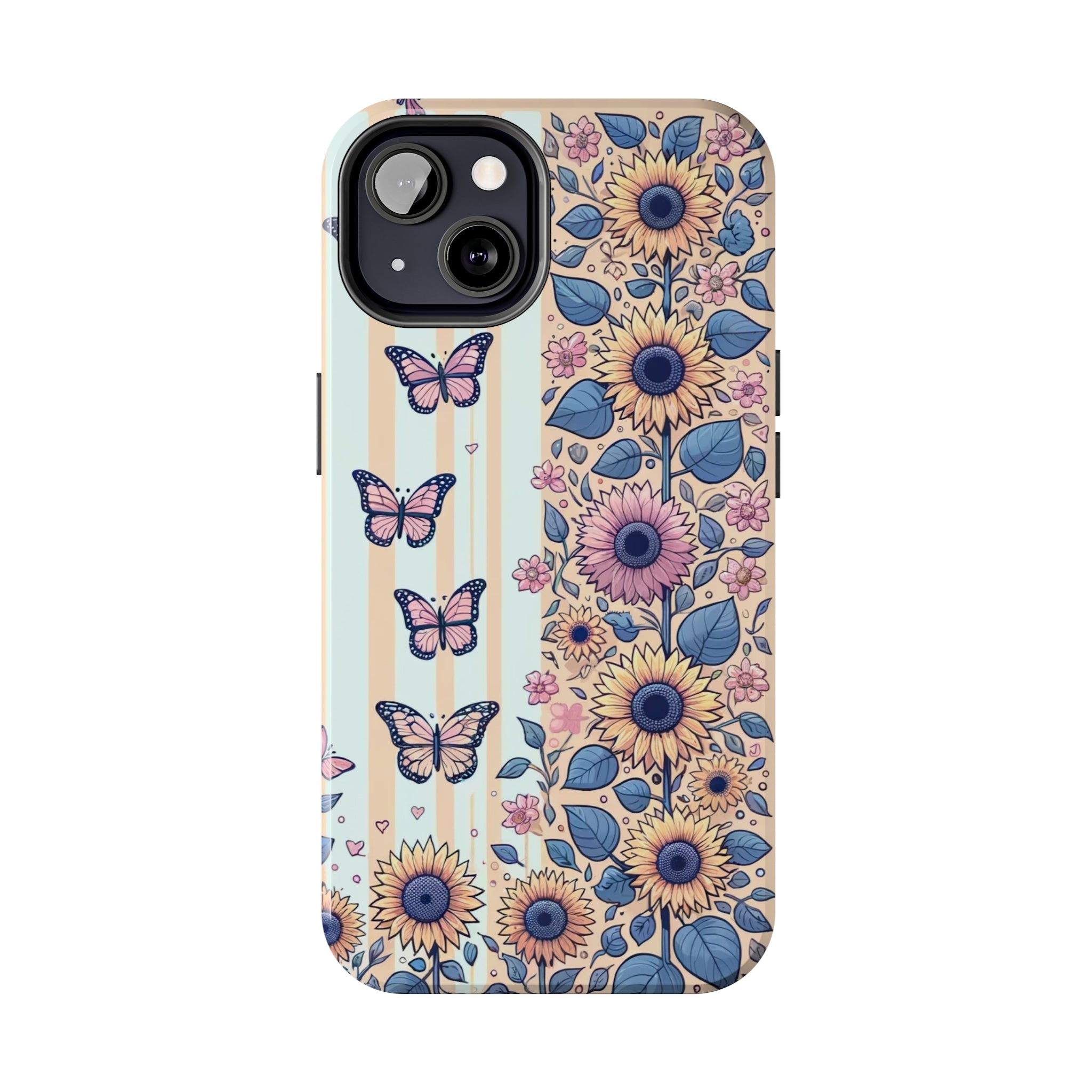 Butterflies and Sunflowers - Tough Phone Case