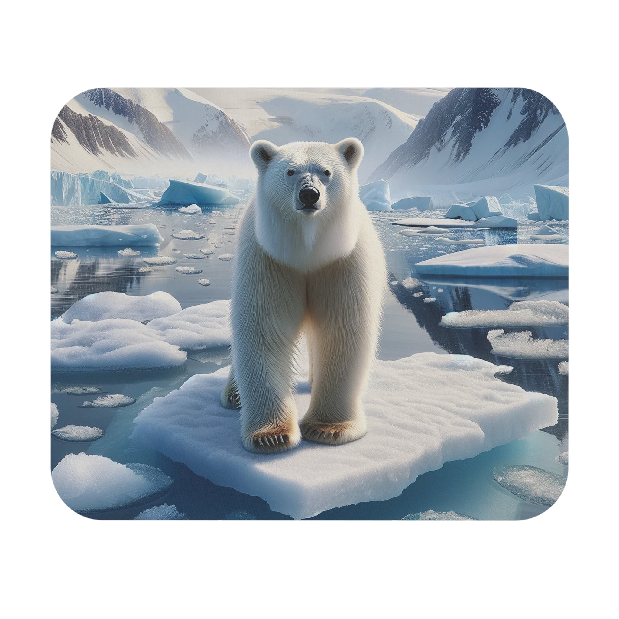 Curious Icebear - Mouse Pad (Rectangle)