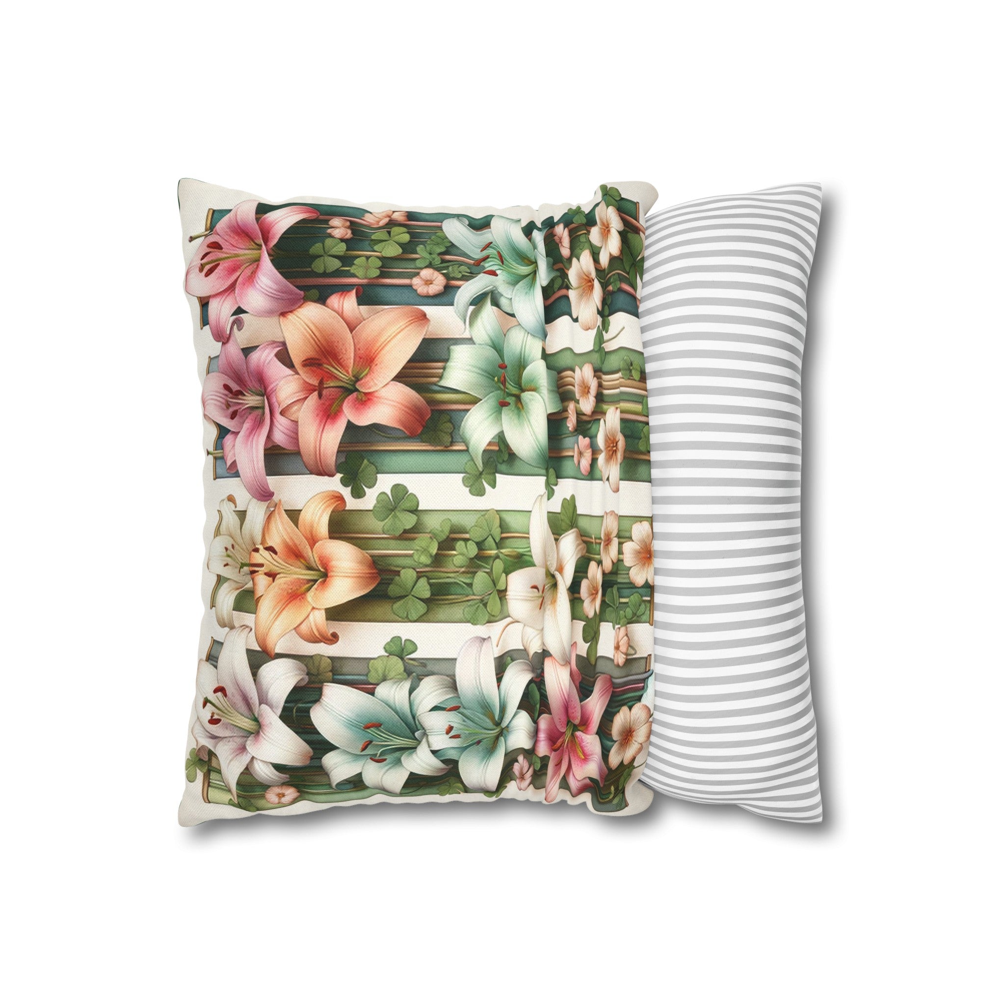 Lilies 1 - Polyester Square Pillowcase