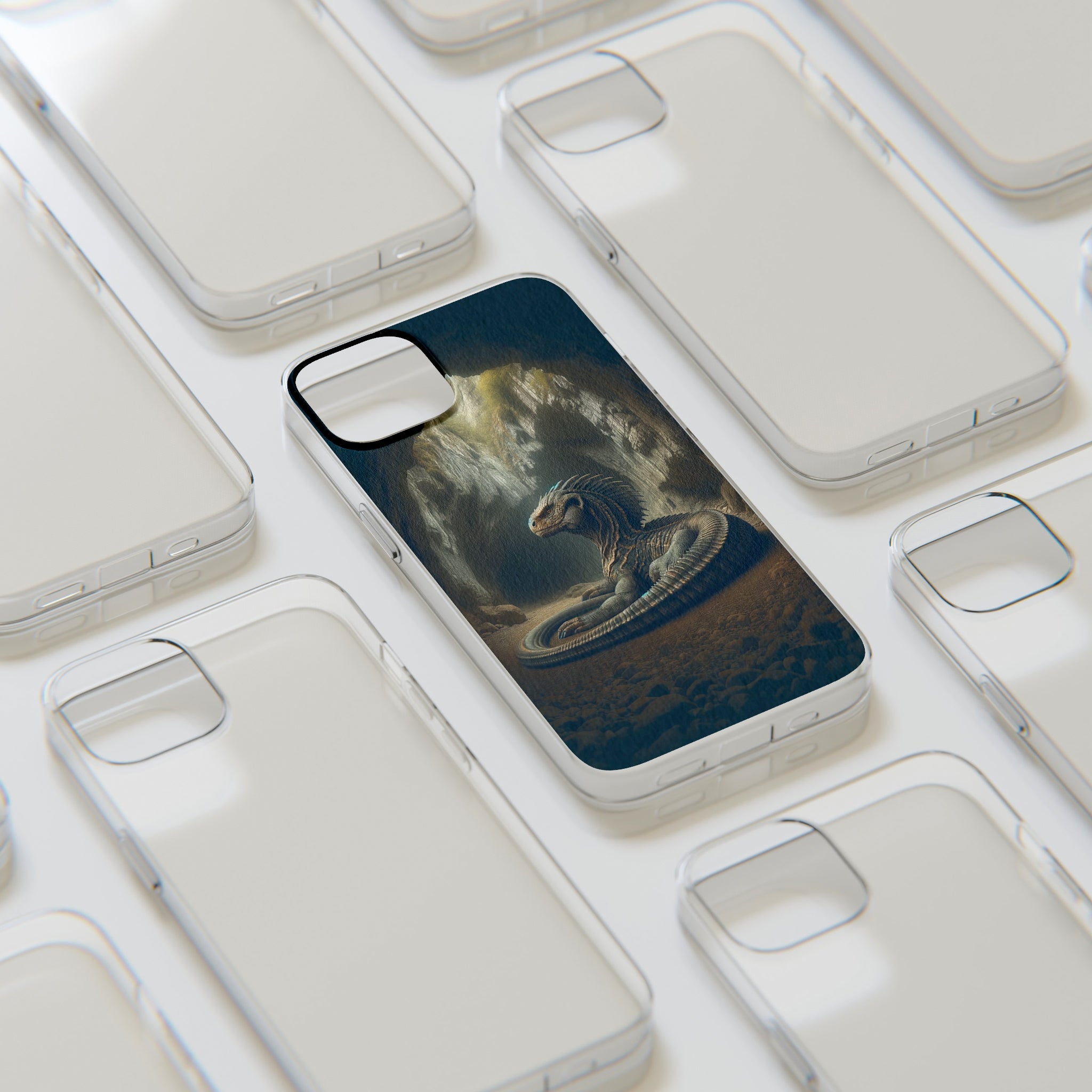 Basilisk in a cave - Soft Phone Case