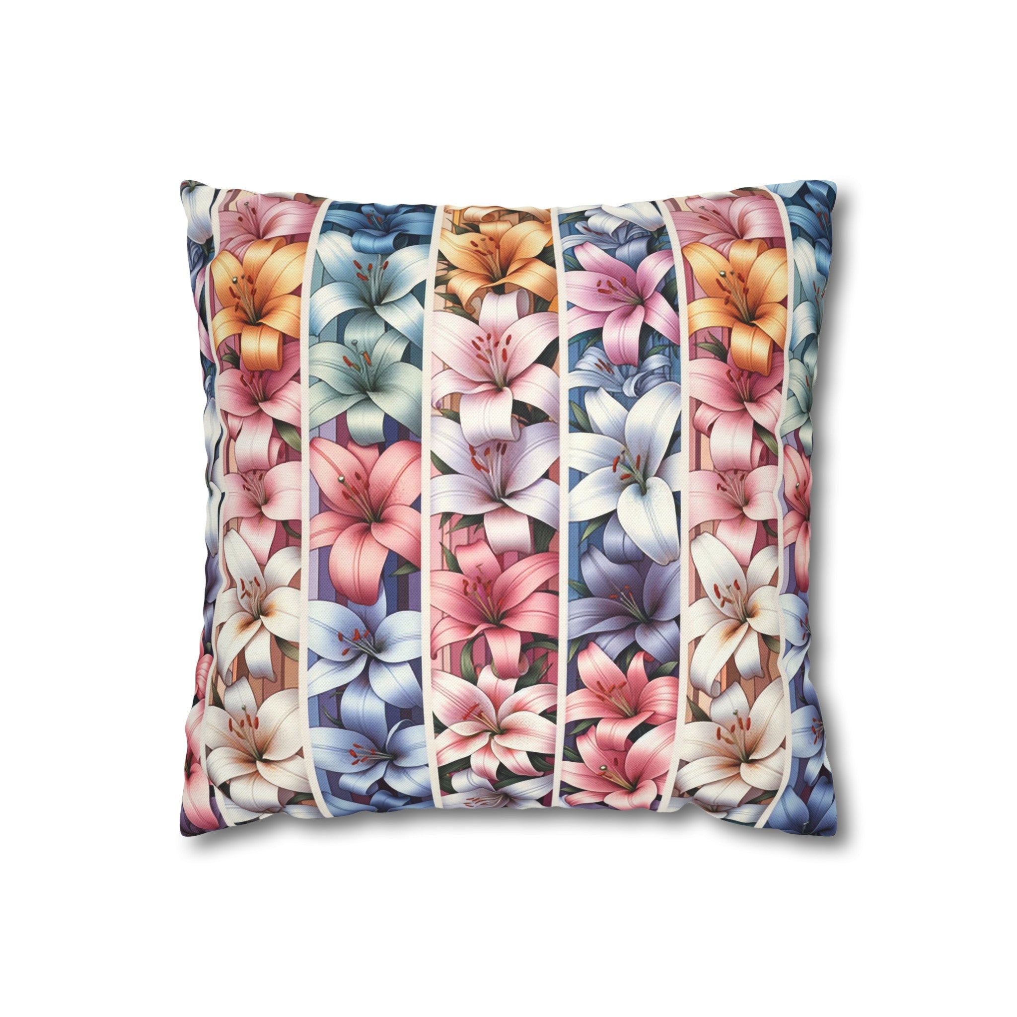 Lilies 5 - Polyester Square Pillowcase