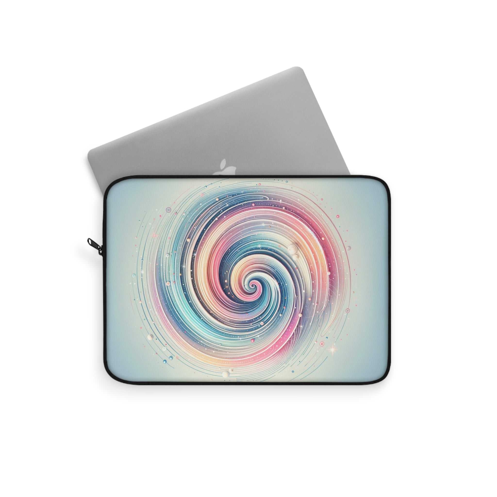 Spiral on blue background - Laptop Sleeve