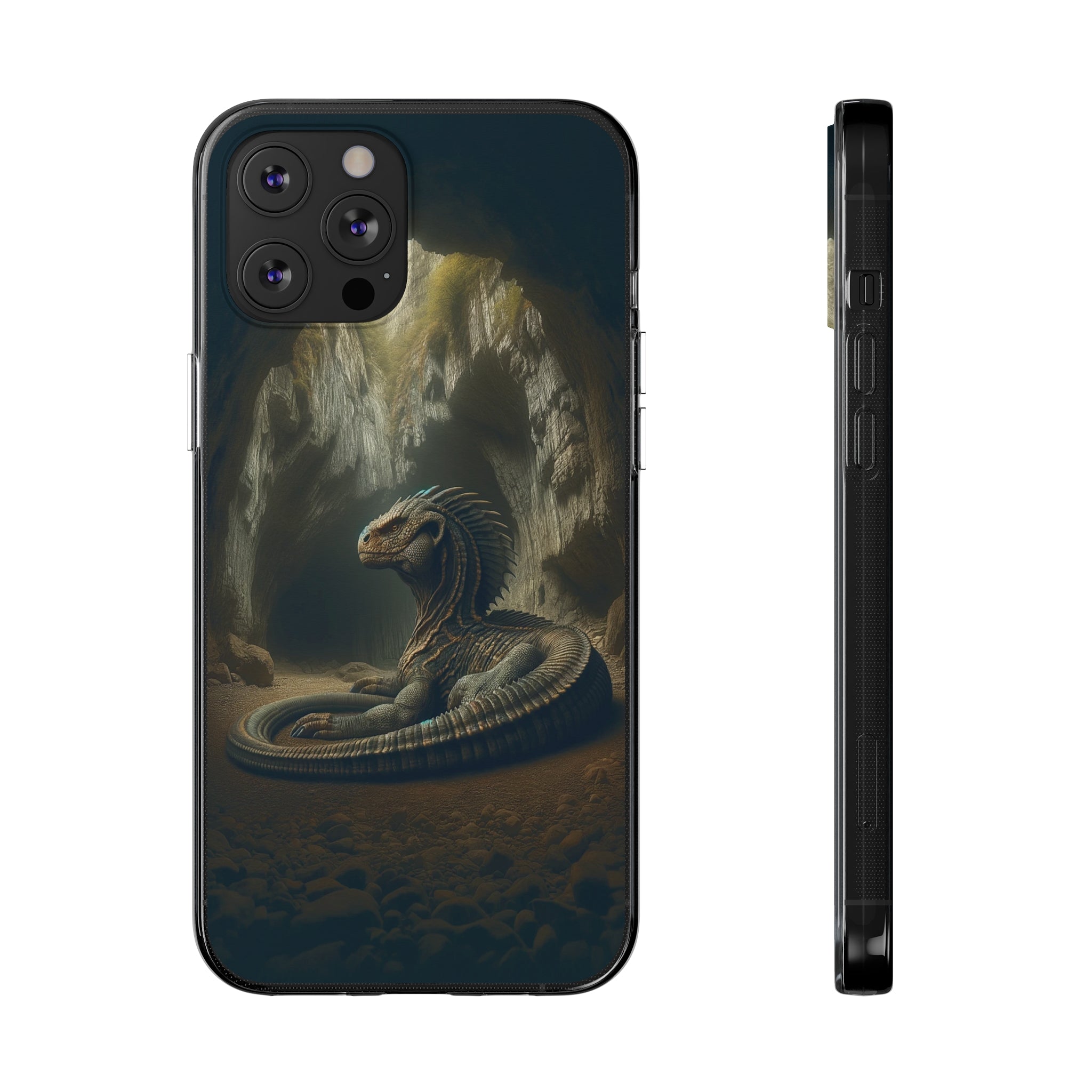 Basilisk in a cave - Soft Phone Case