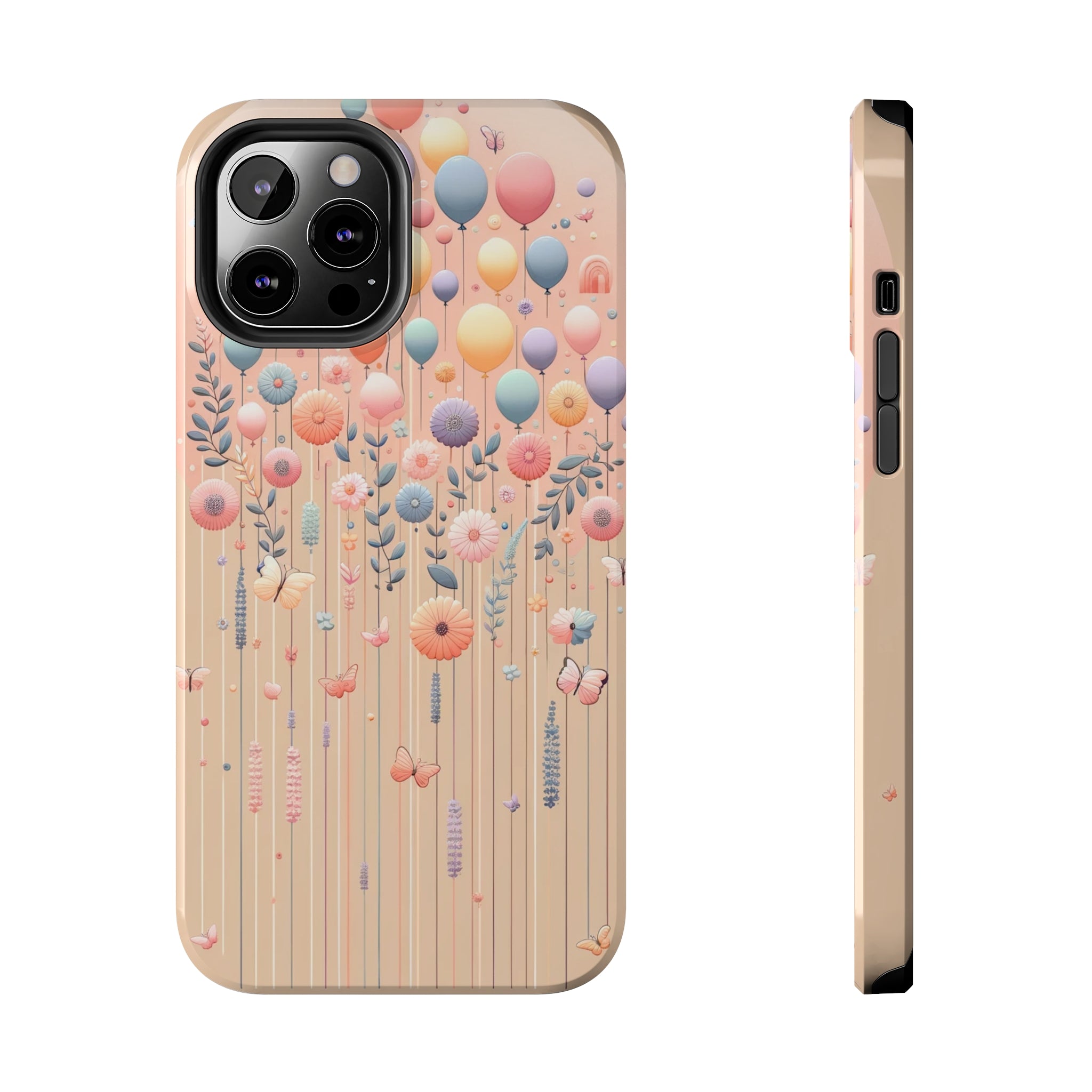 Balloons and flowers - Tough Phone Case