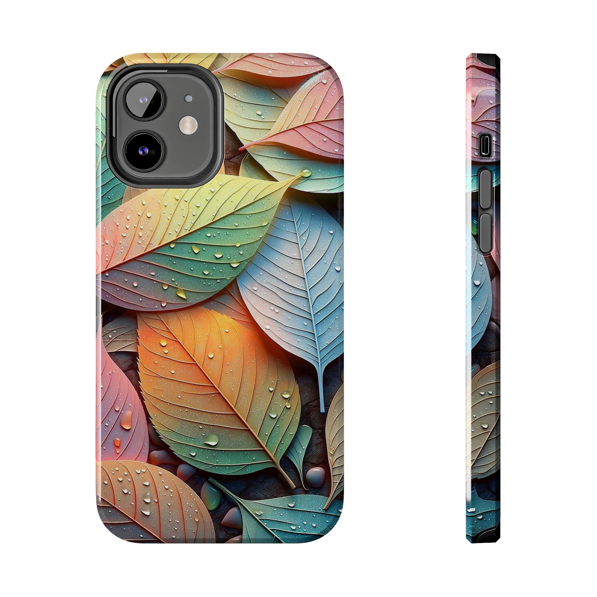 Pastel coloured leaves - Tough Phone Case