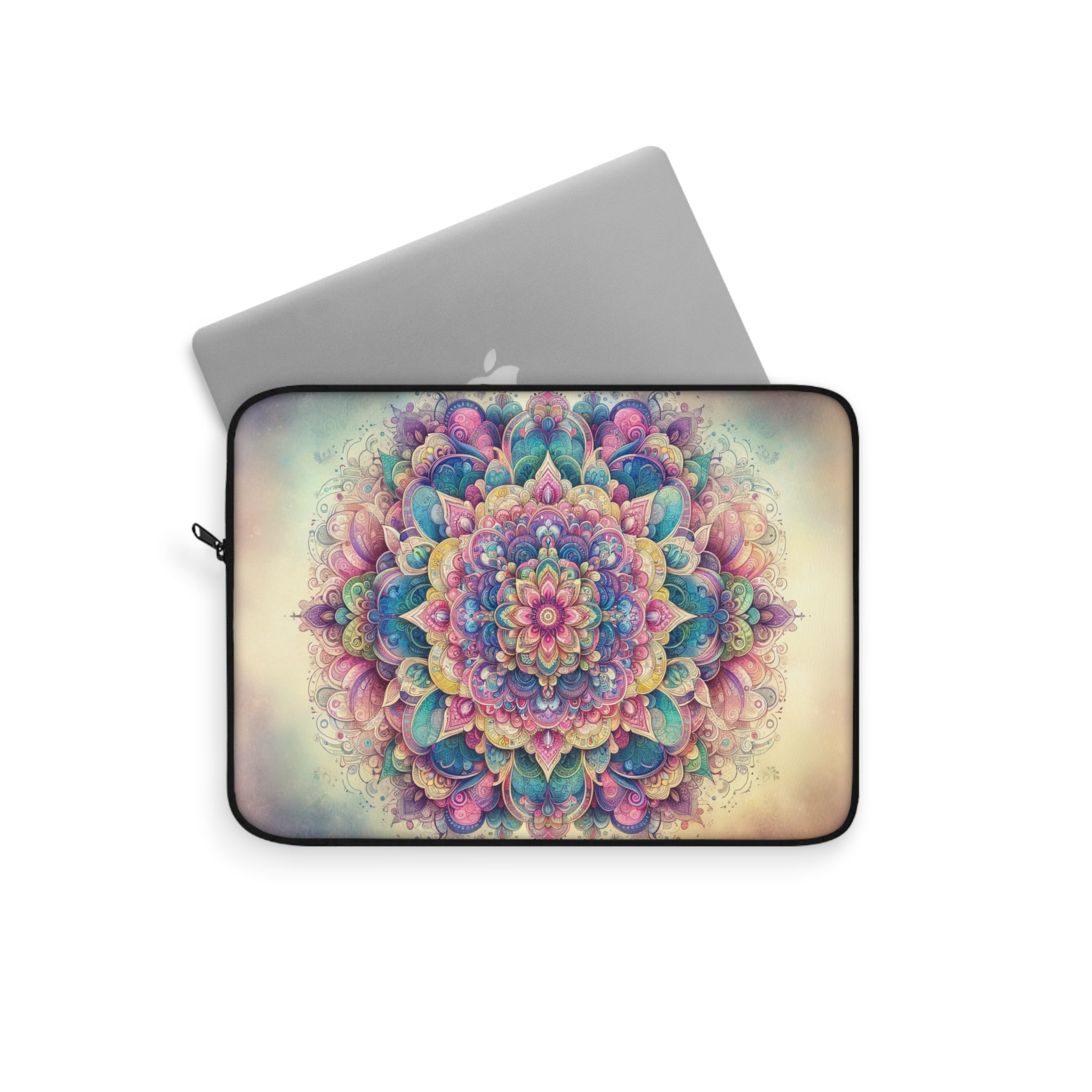 Pastel coloured Mandala - Laptop Sleeve