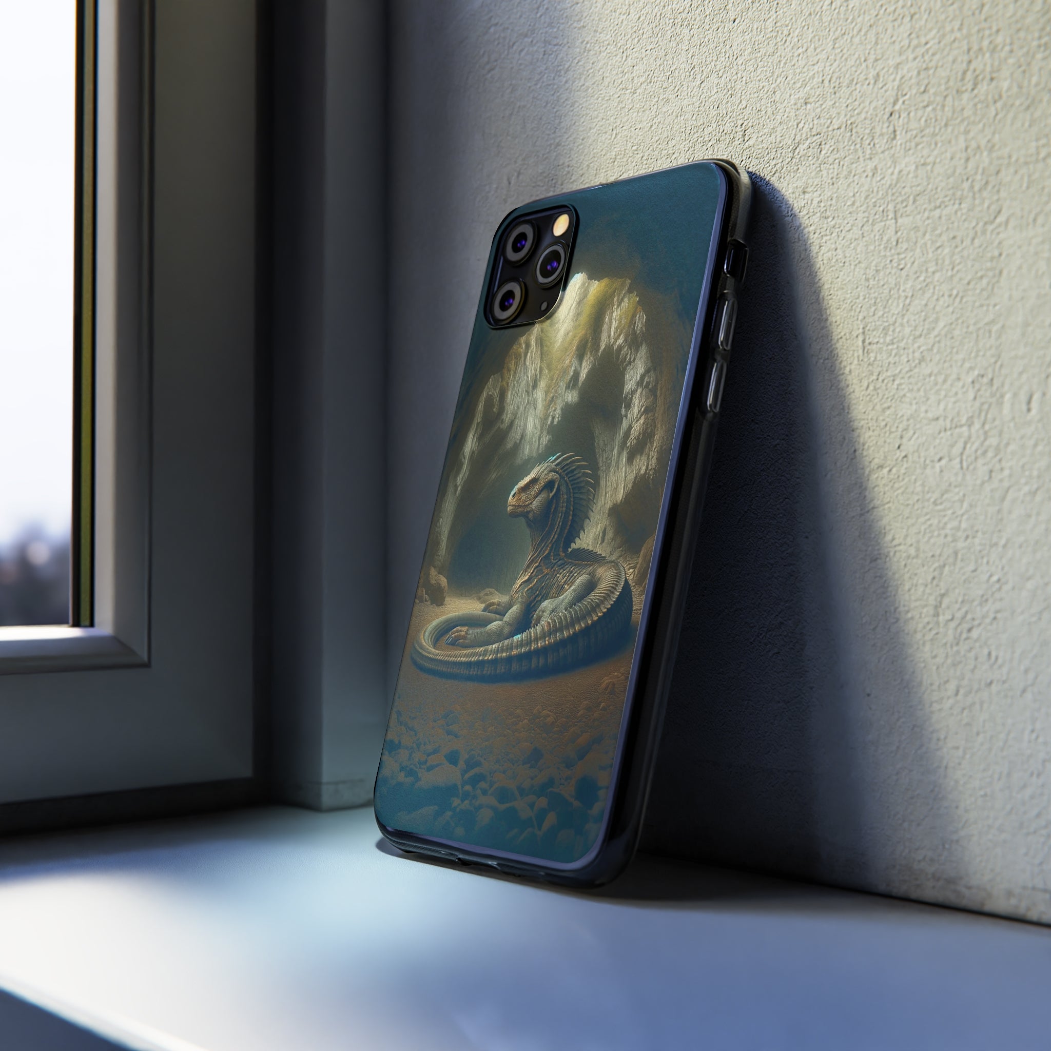 Basilisk in a cave - Soft Phone Case