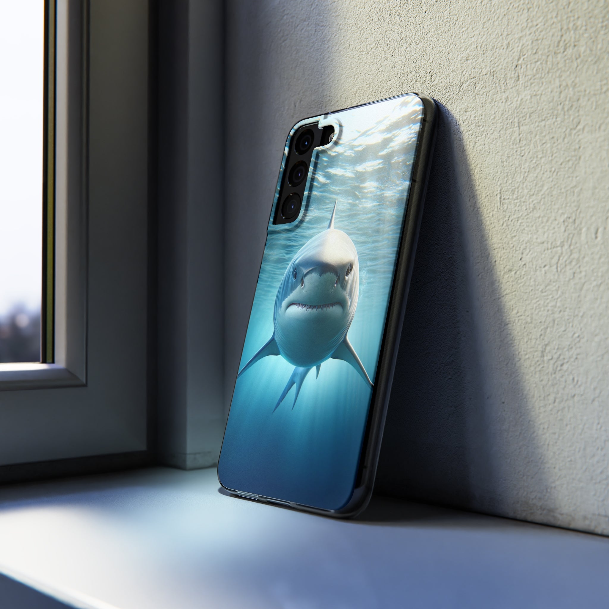 Curious Shark - Soft Phone Case