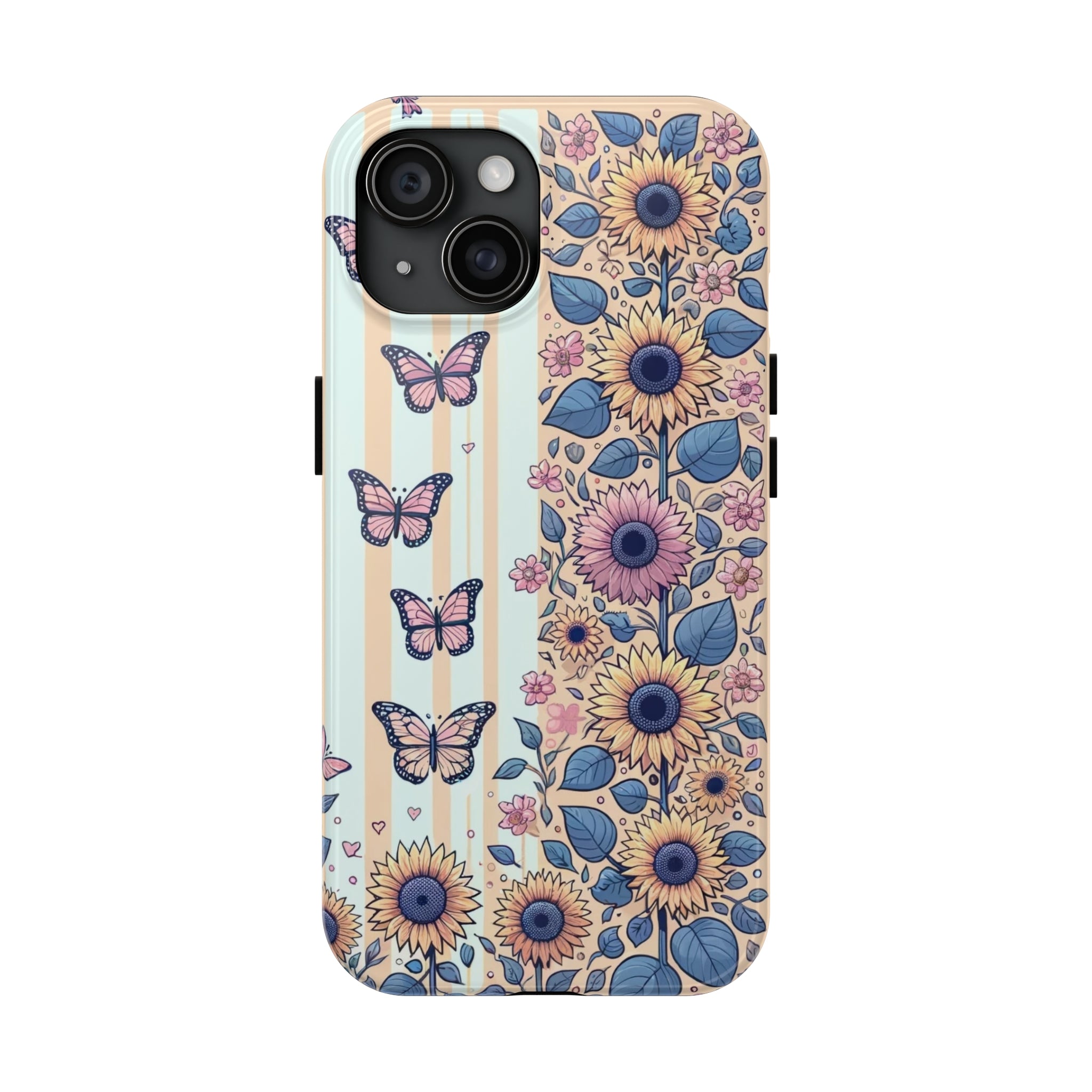 Butterflies and Sunflowers - Tough Phone Case