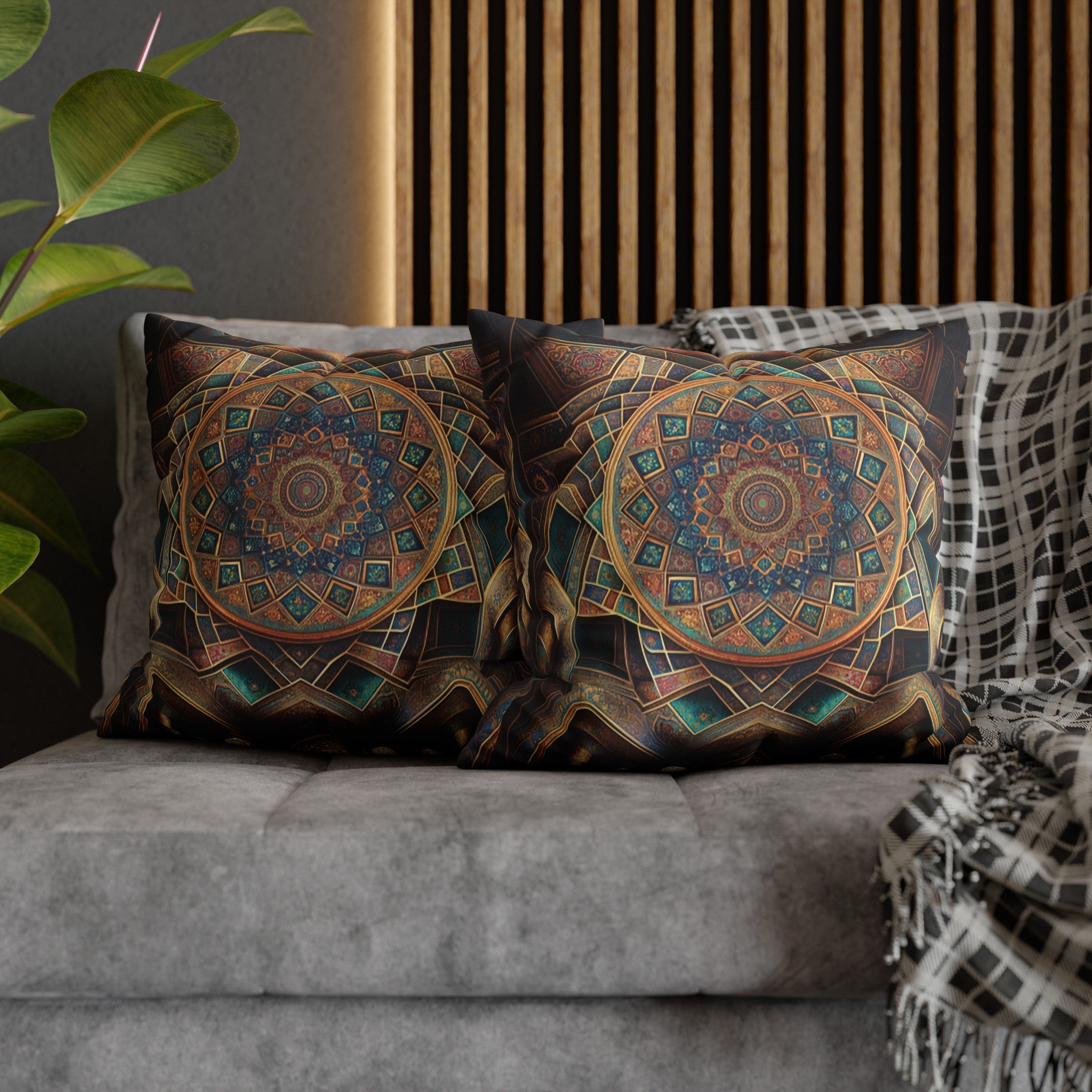 Persian Art (5) - Suede Square Pillowcase