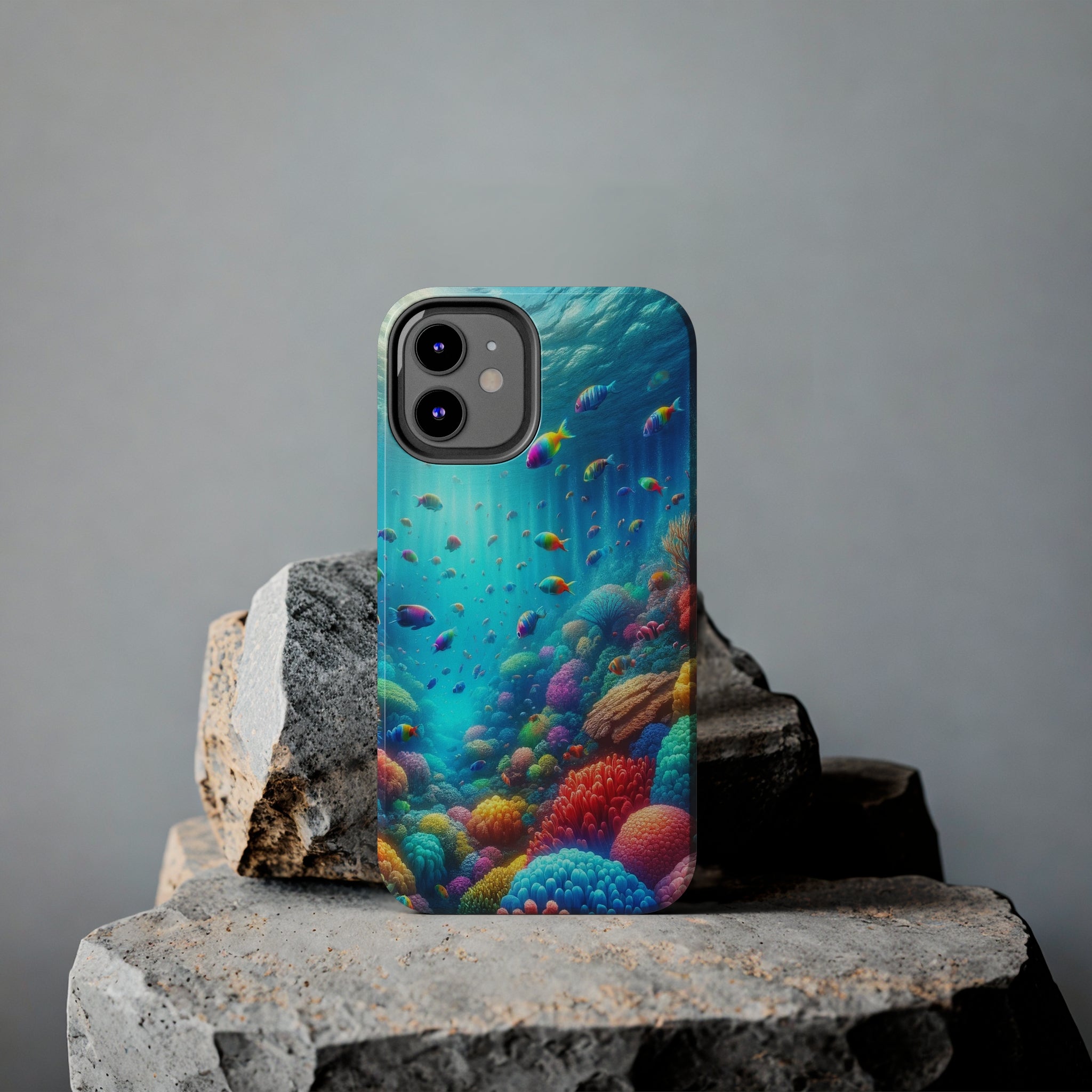 Coloured fish and coral reef - Tough Phone Case