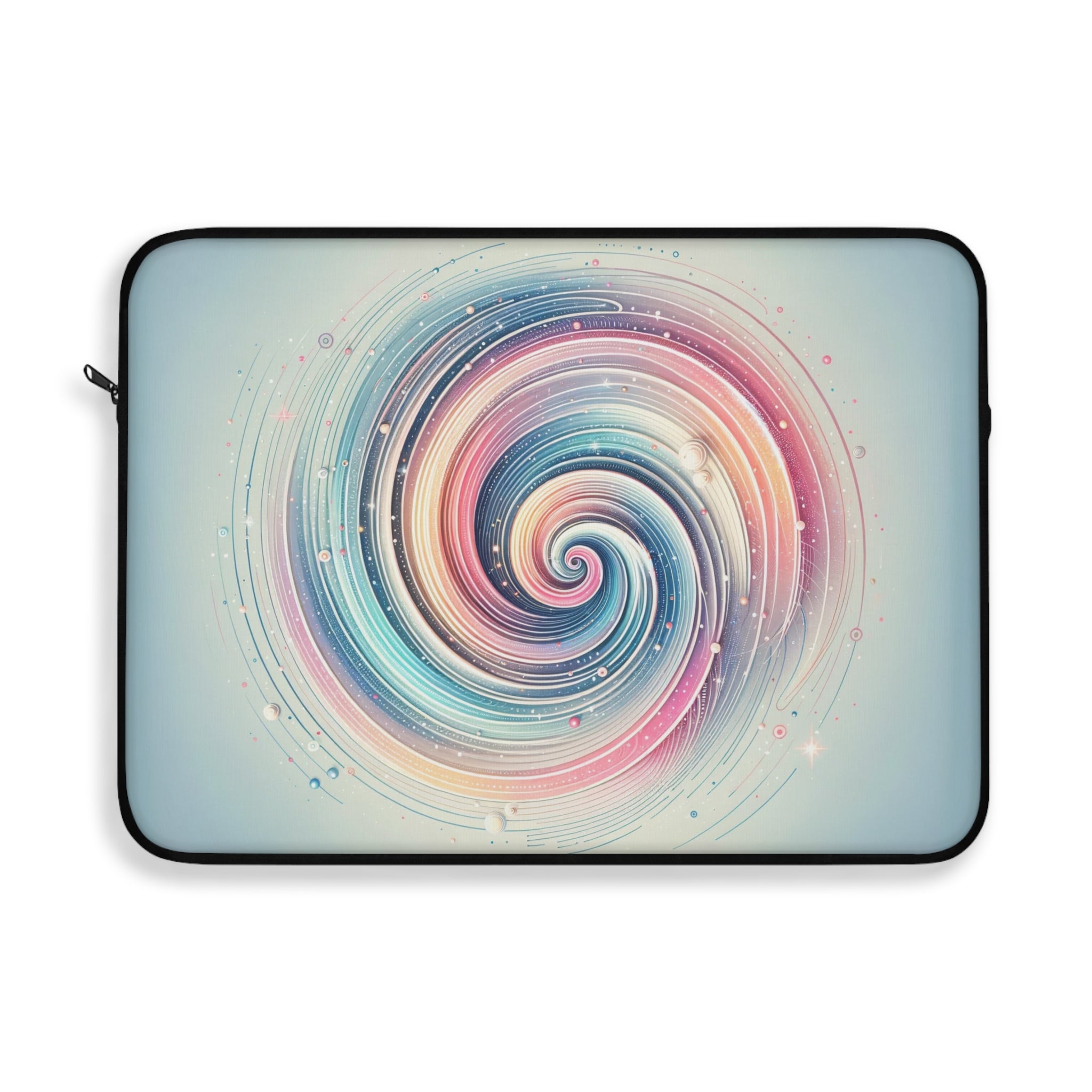 Spiral on blue background - Laptop Sleeve